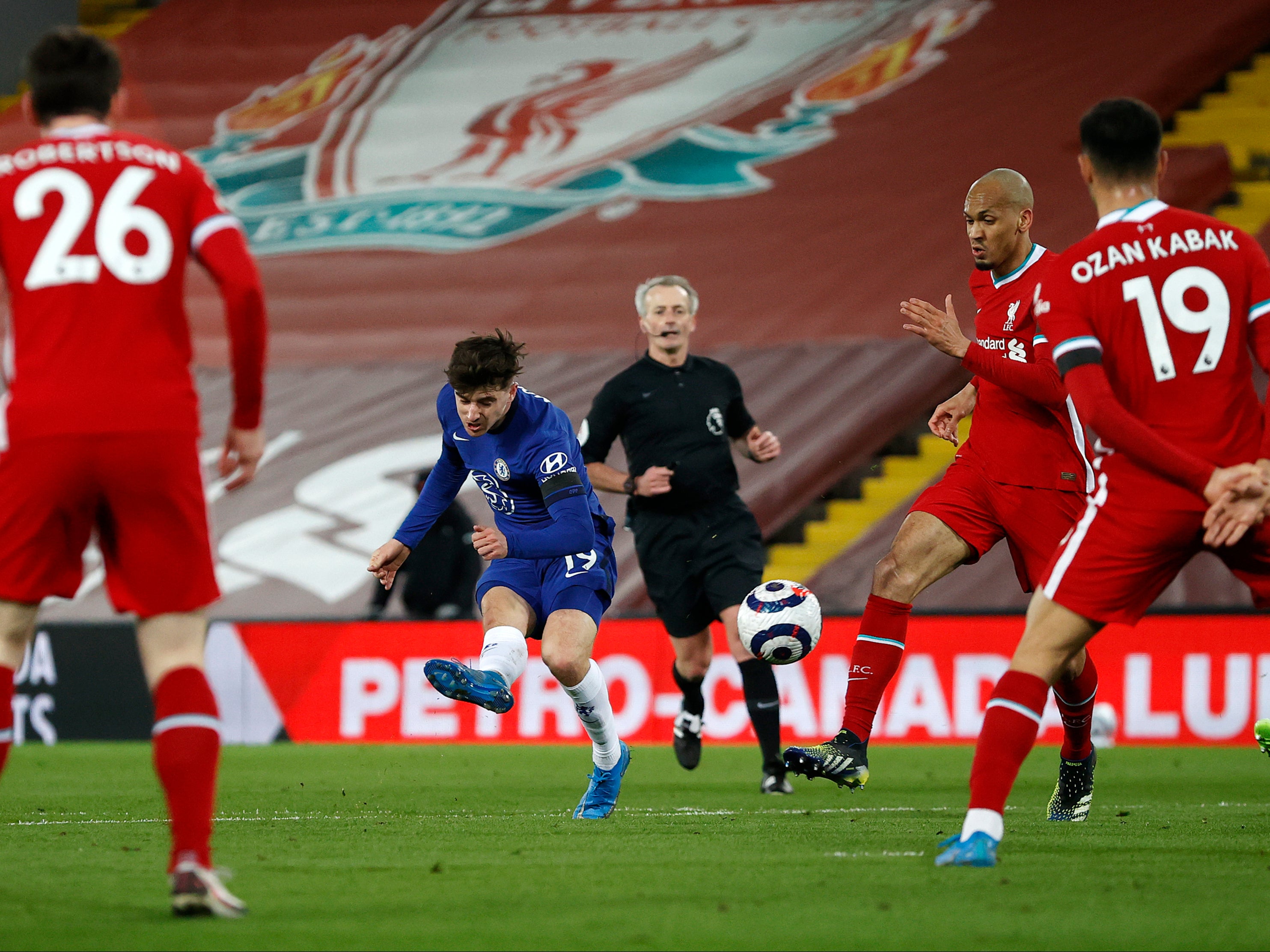 Mason Mount’s goal separated the sides at Anfield