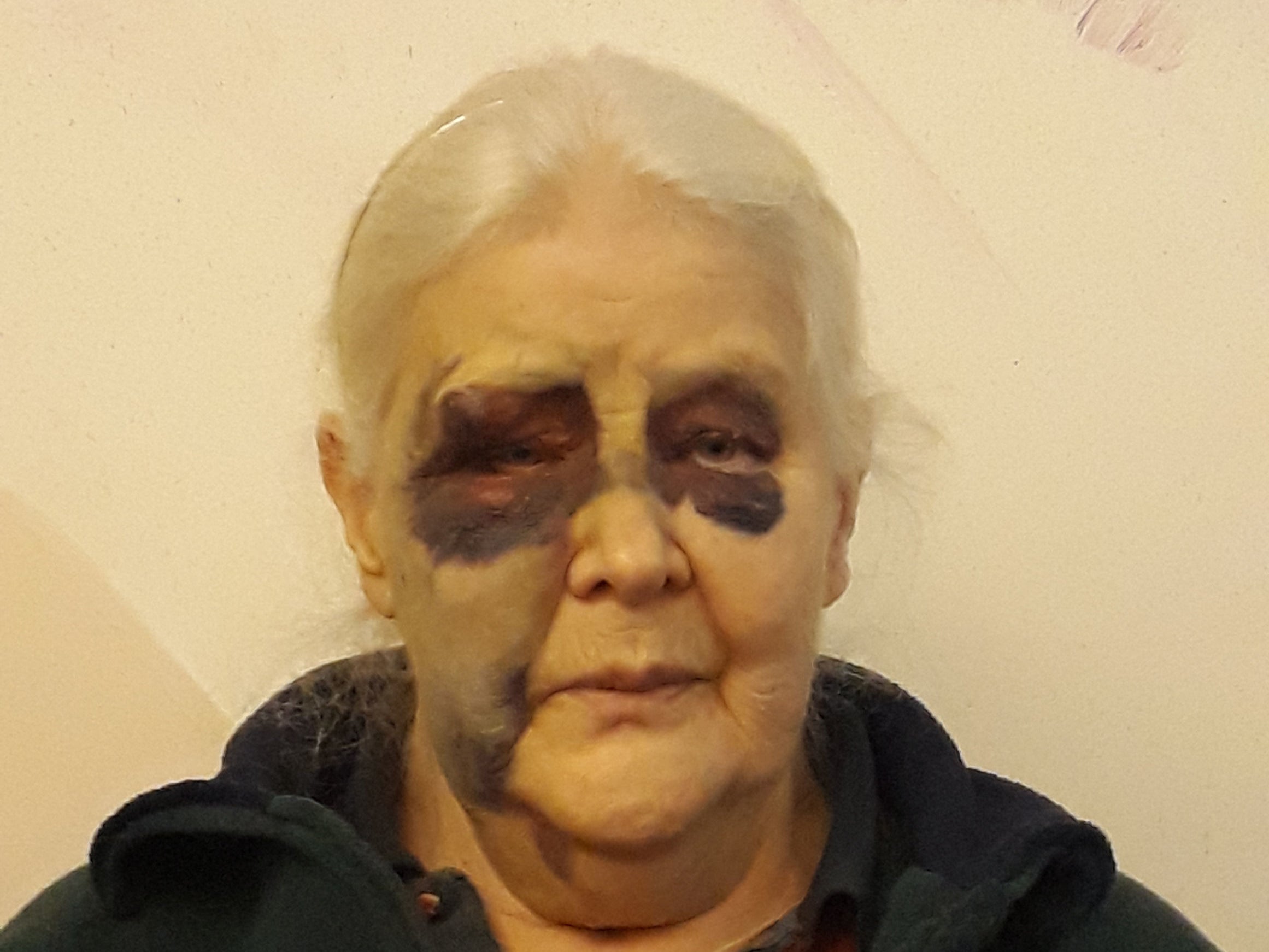 Ida Brown, 79, was shoved into a wall when she confronted two men