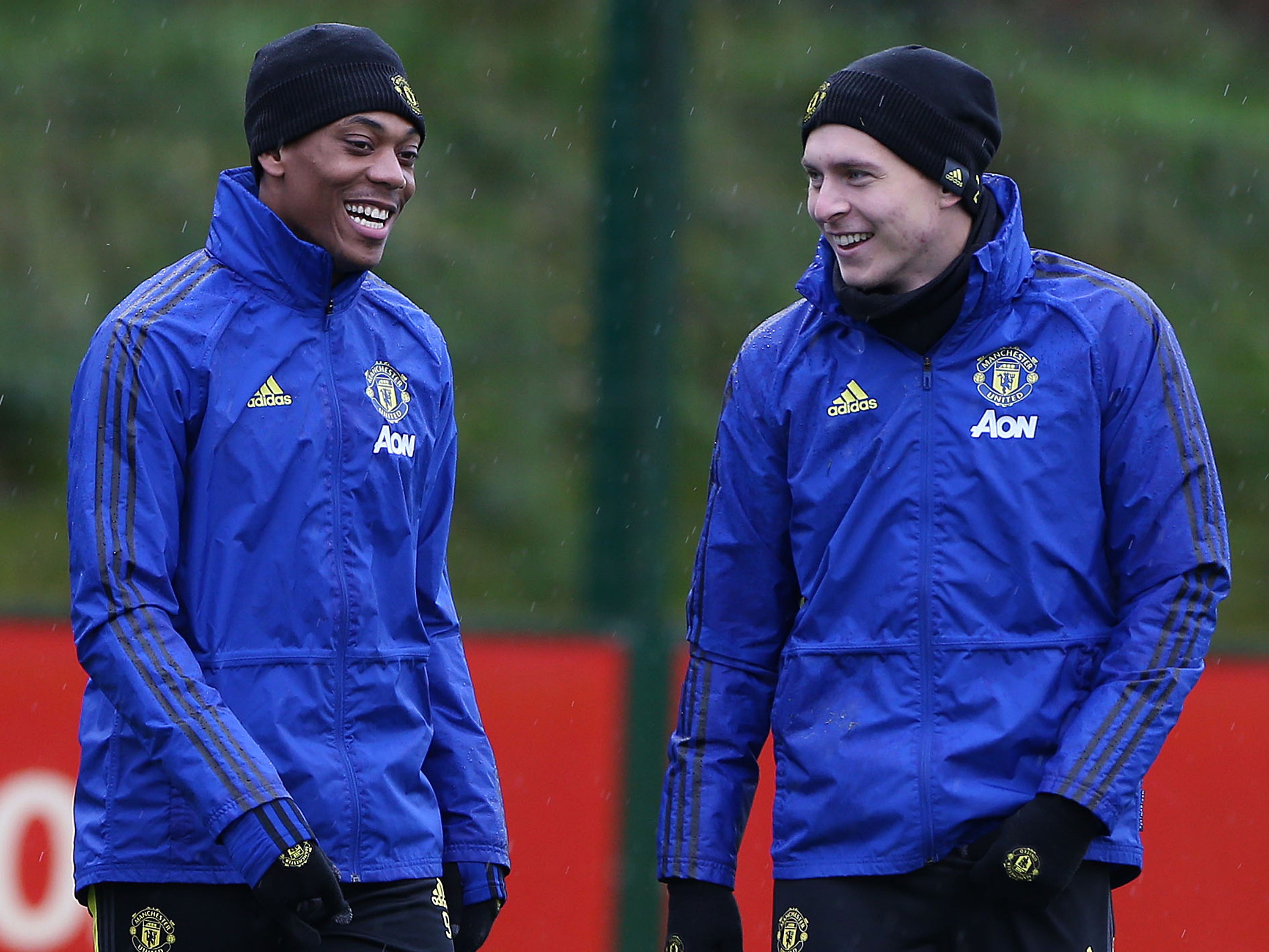 Anthony Martial and Victor Lindelof