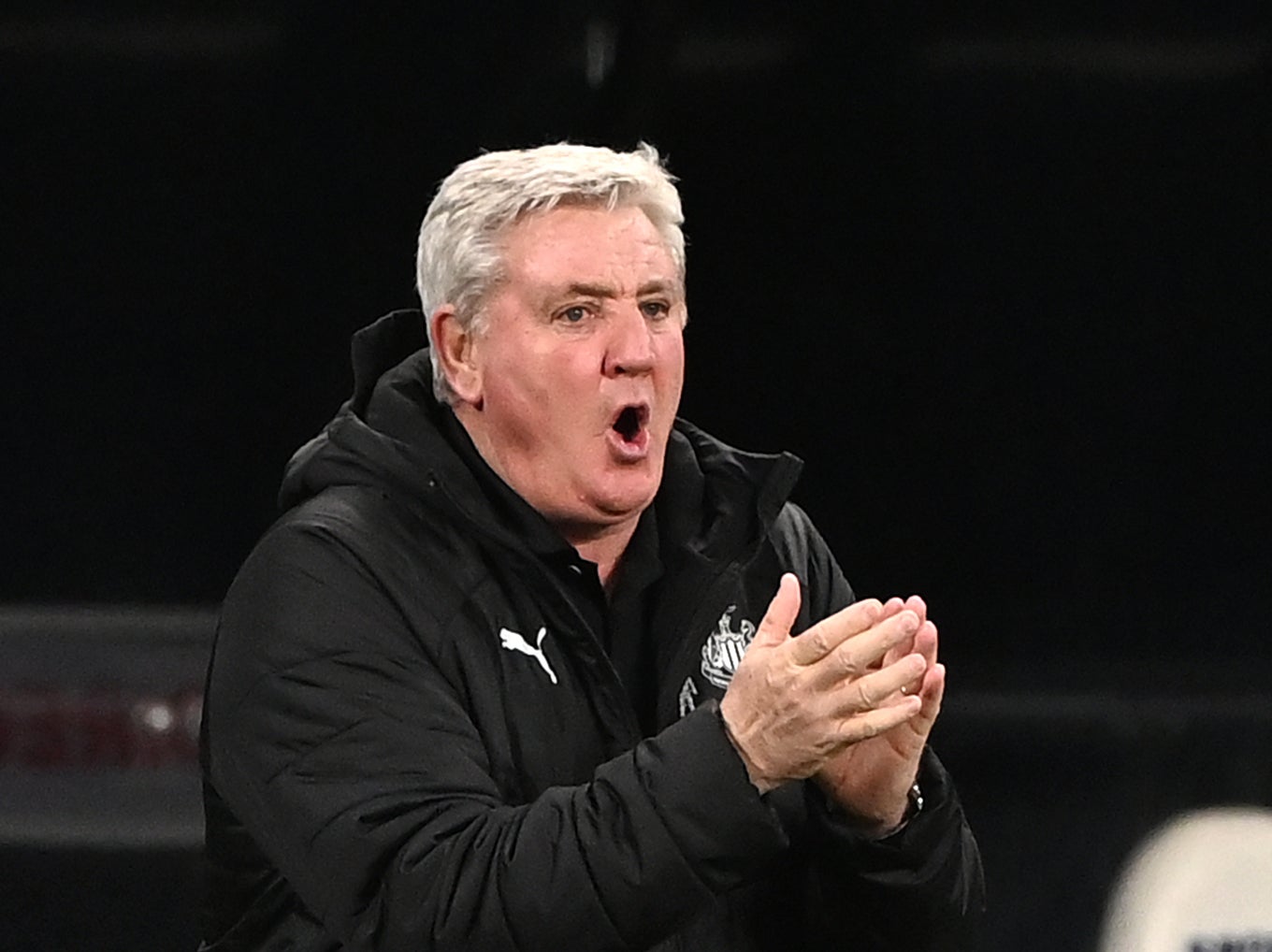 Newcastle United head coach Steve Bruce