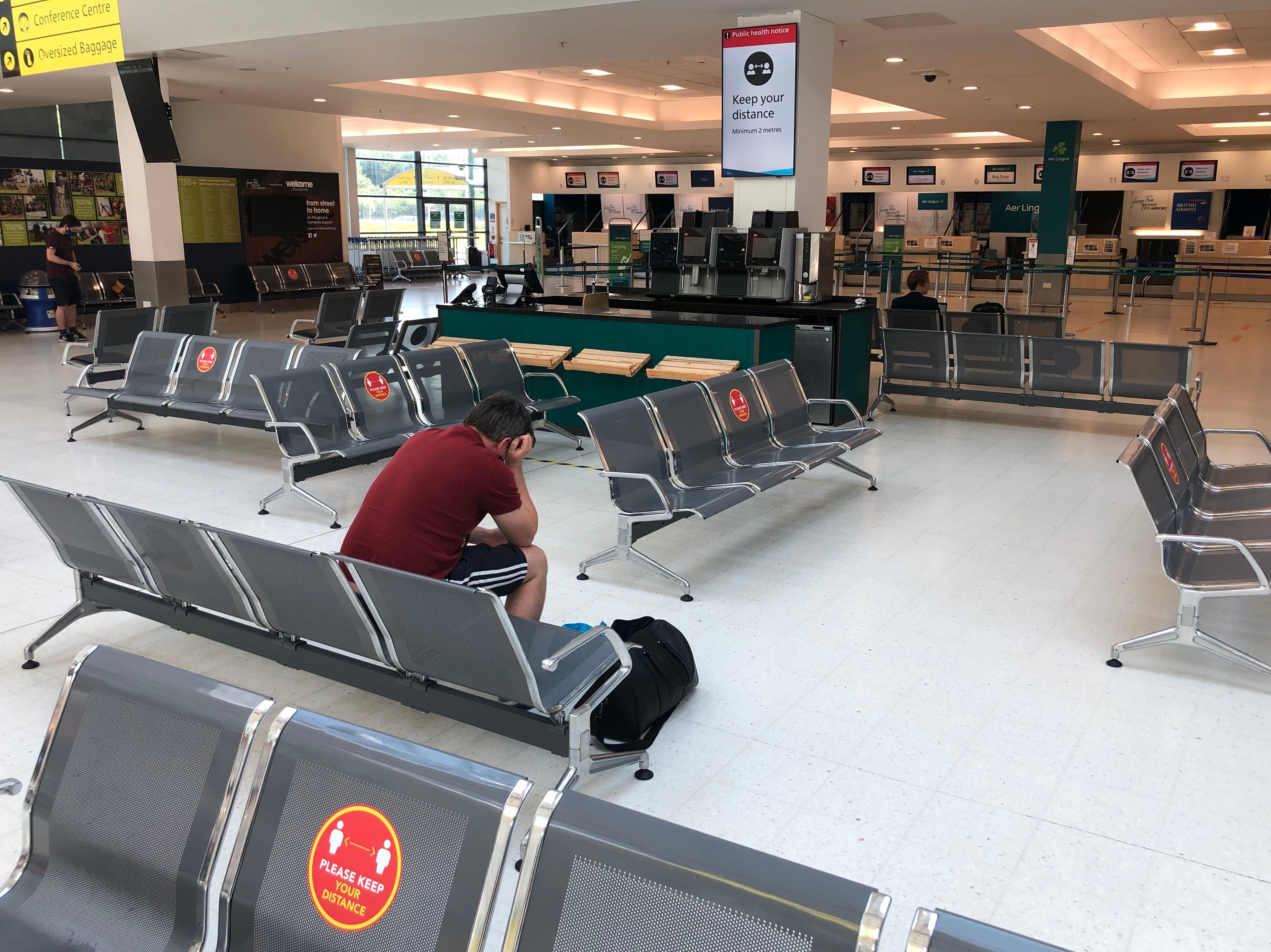 Empty quarter: George Best Belfast City airport in June 2020