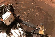 Nasa’s Mars rover Perseverance makes first trip since touching down