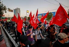 Pro-democracy protest in Thailand passes without violence