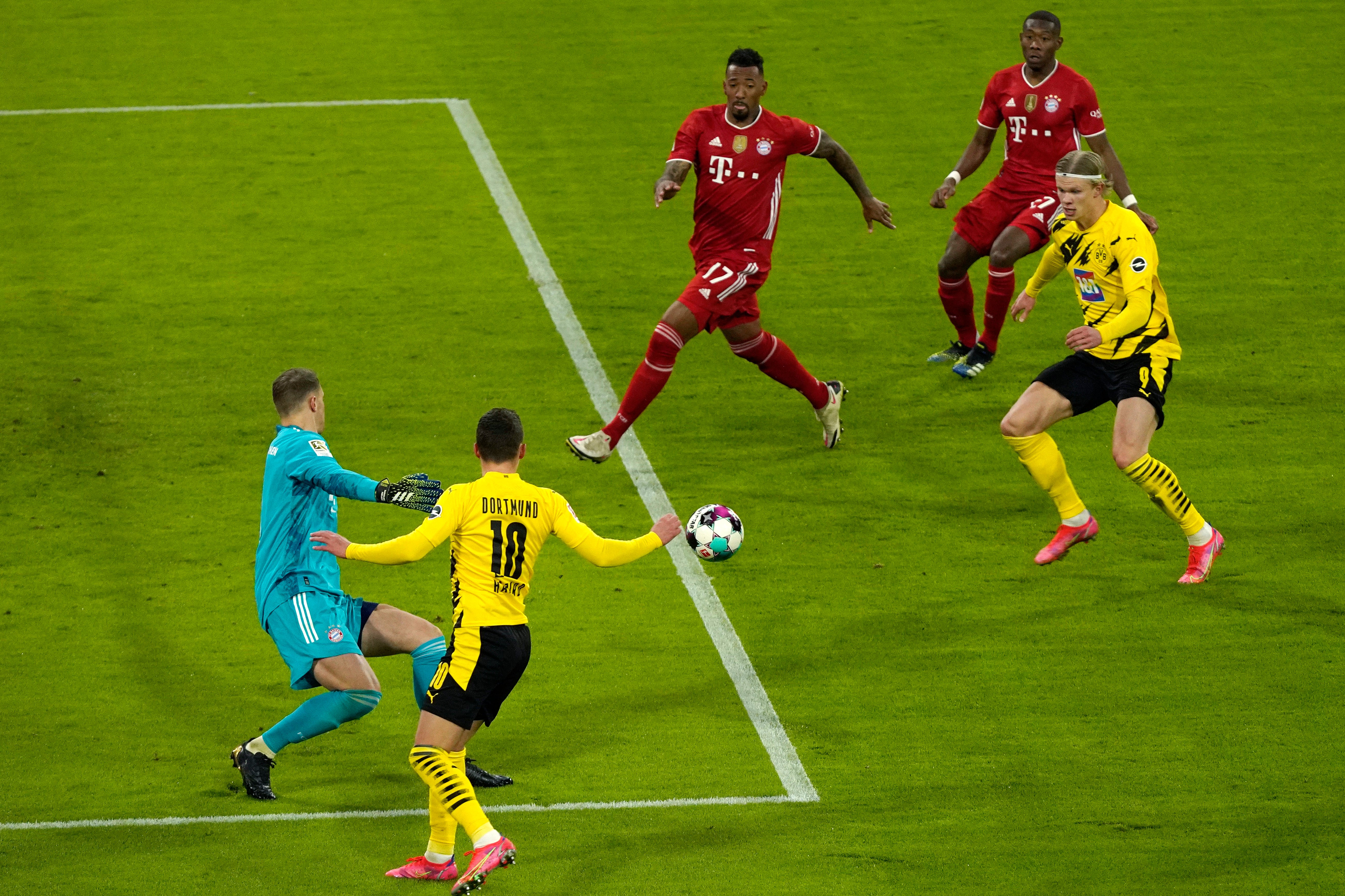 Erling Haaland puts Dortmund two goals ahead