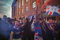 Rangers remind fans celebrating title victory to ‘adhere to government rules’ on social distancing