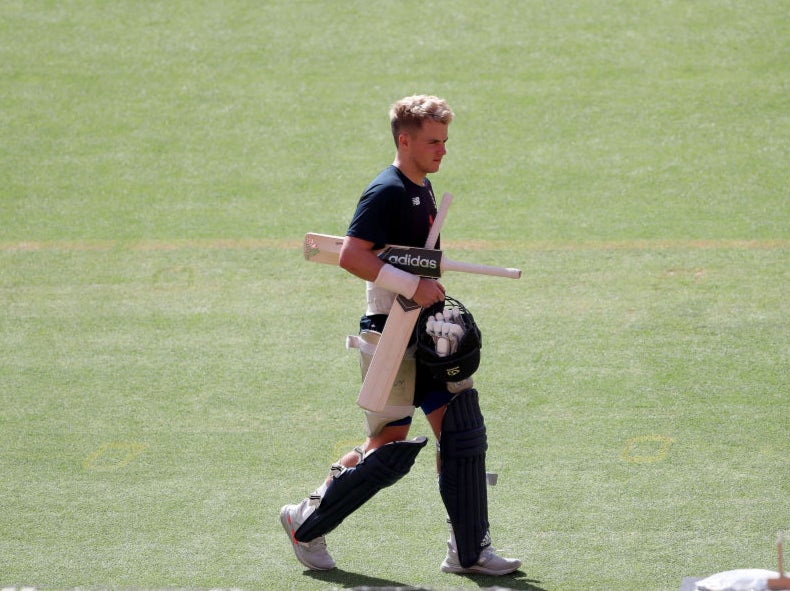 Sam Curran in action in Ahmedabad