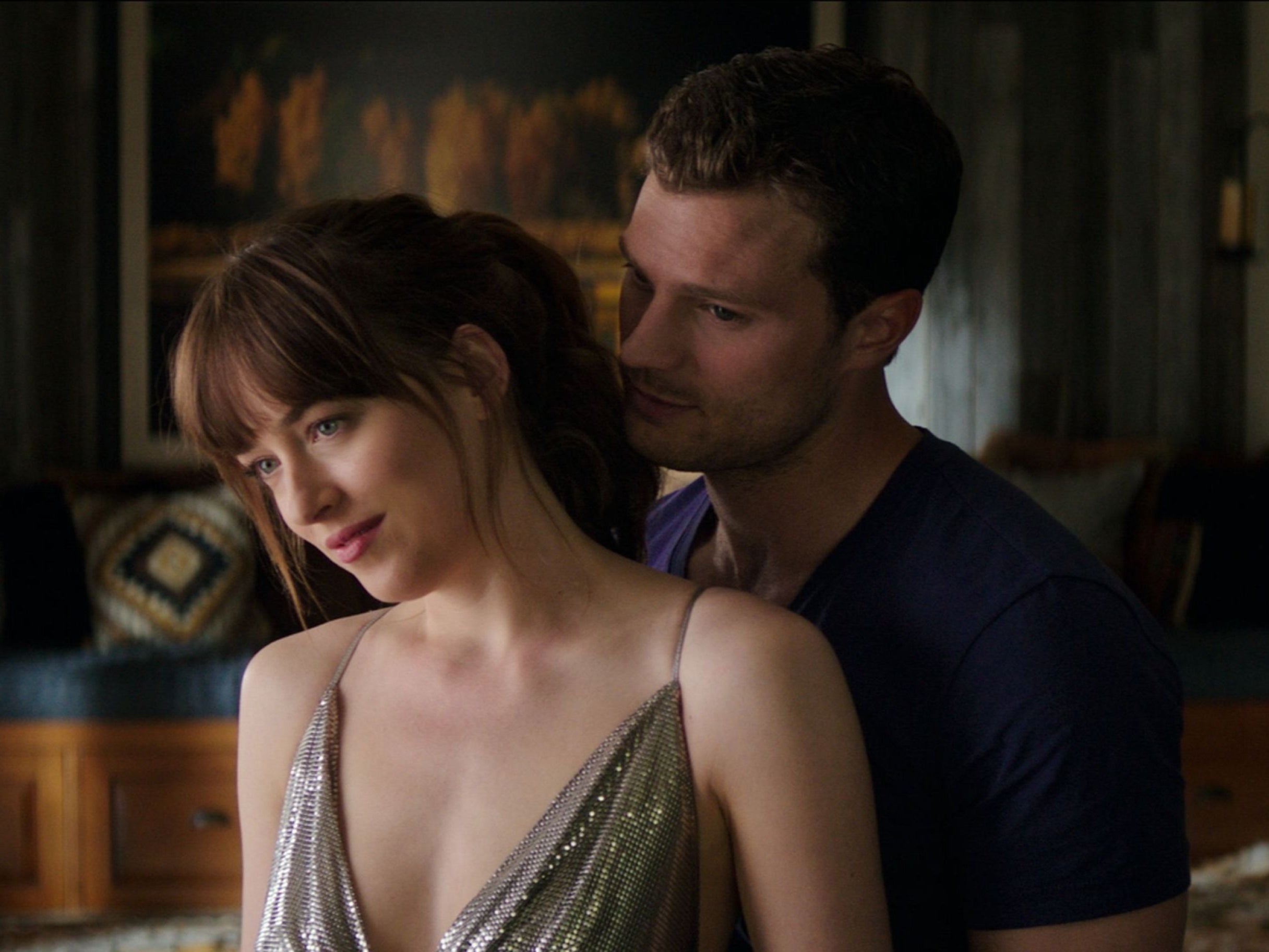 Dakota Johnson and Jamie Dornan in Fifty Shades