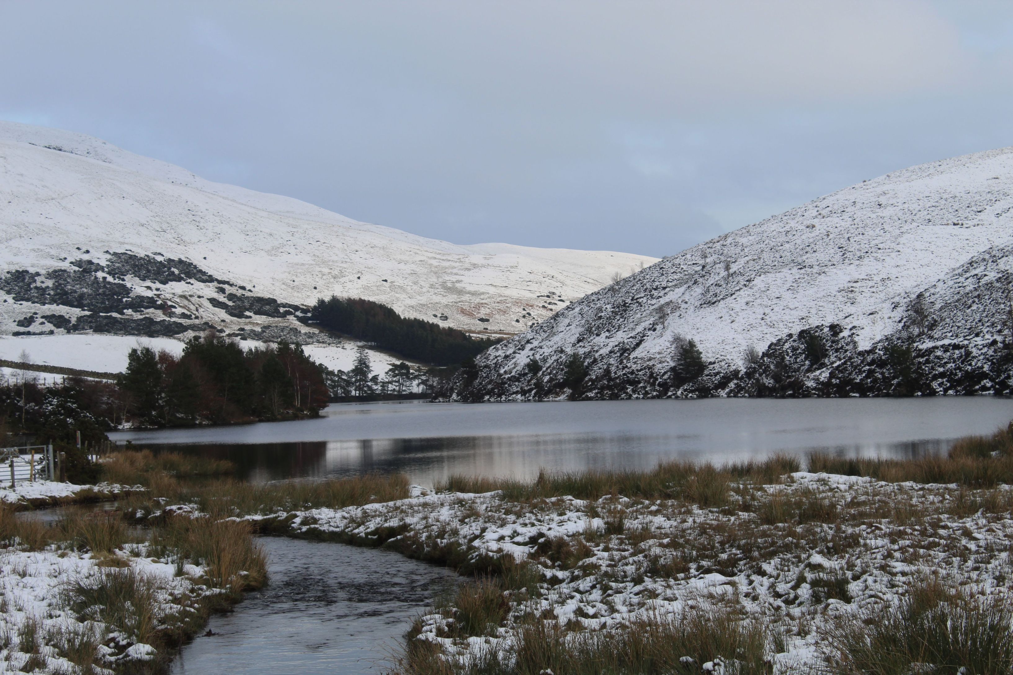 The Pentlands touched with snow