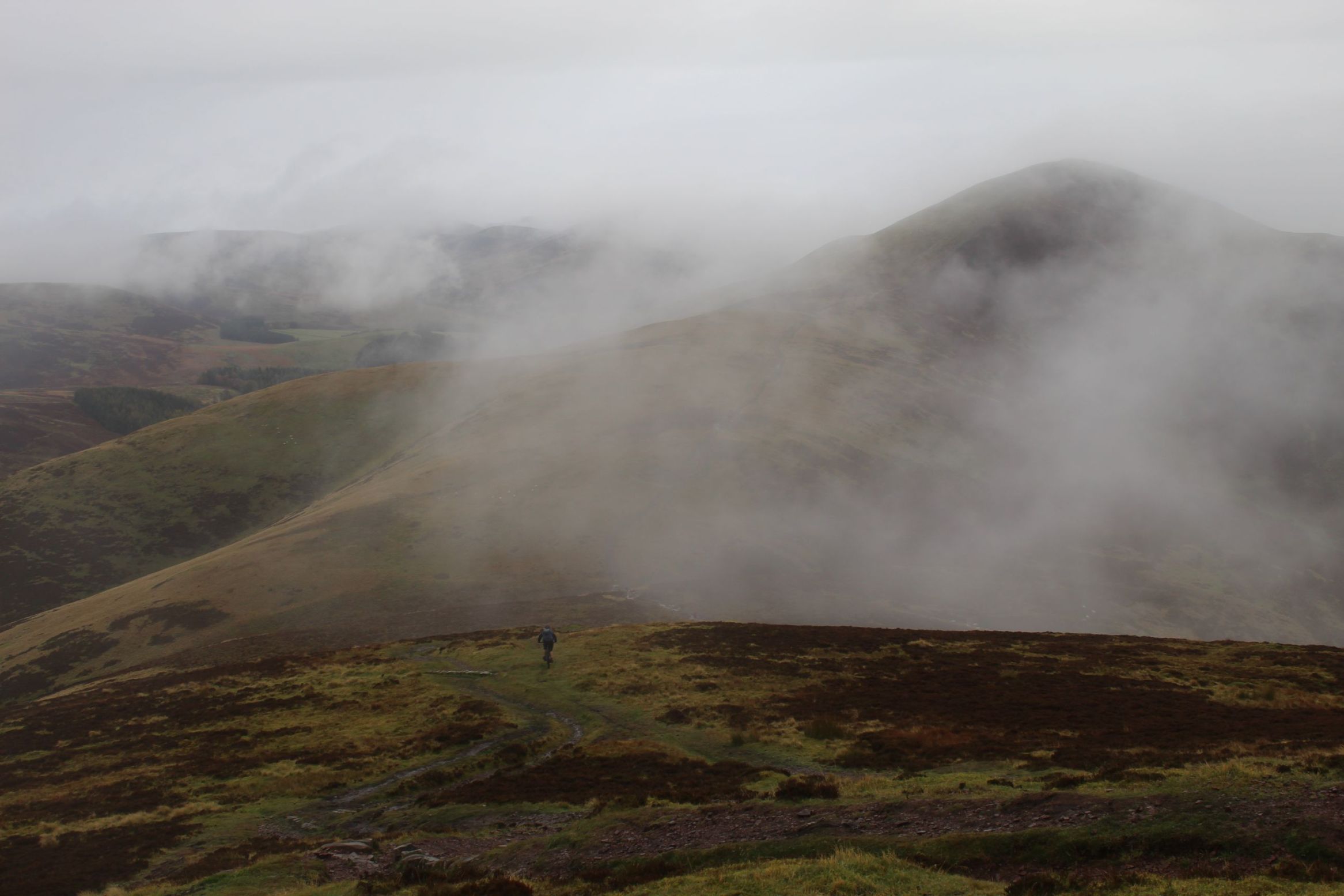 The view from Scald Law to Carnethy