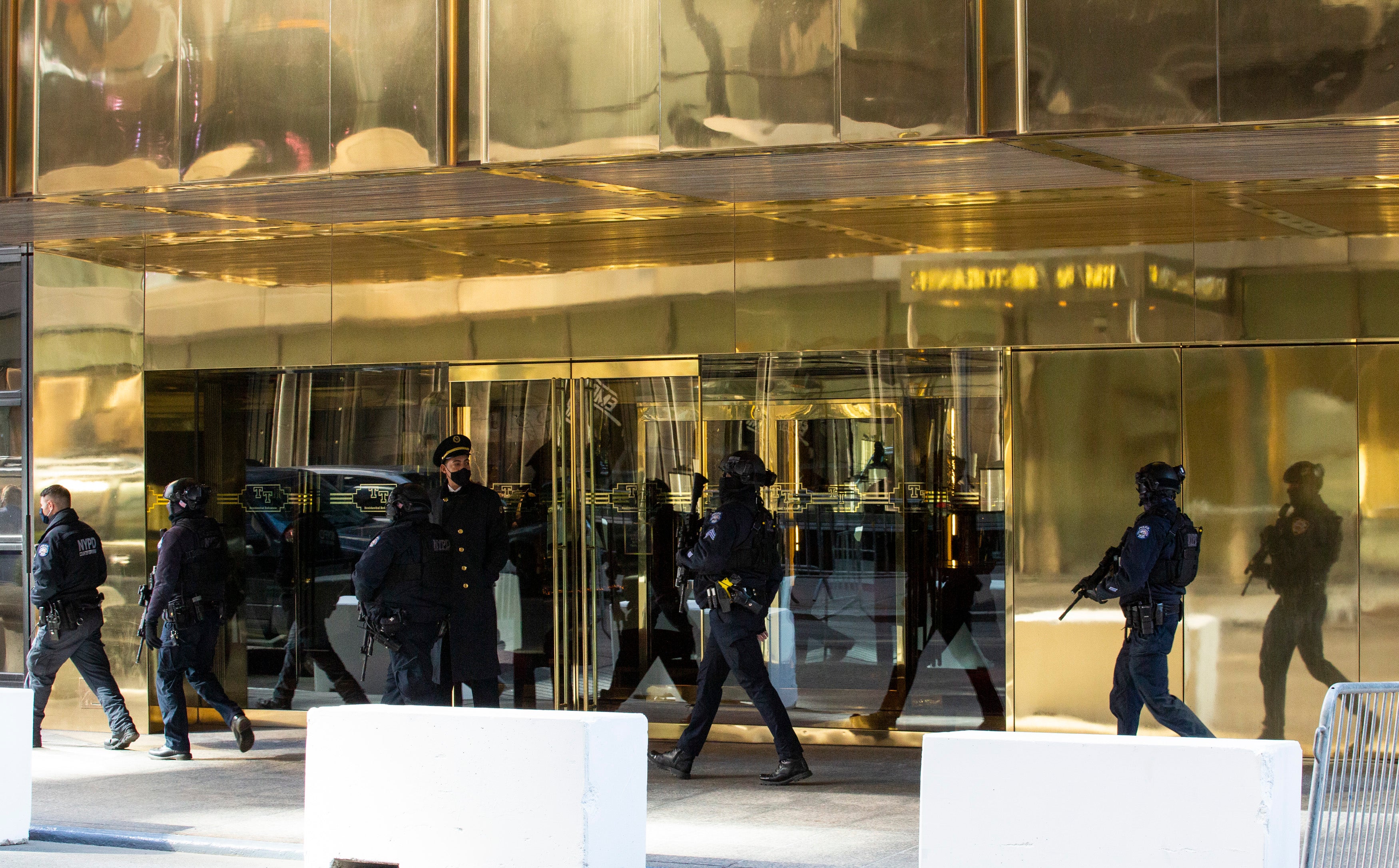 Protests erupt outside Trump Tower demanding ex-president’s arrest after he returns to NYC