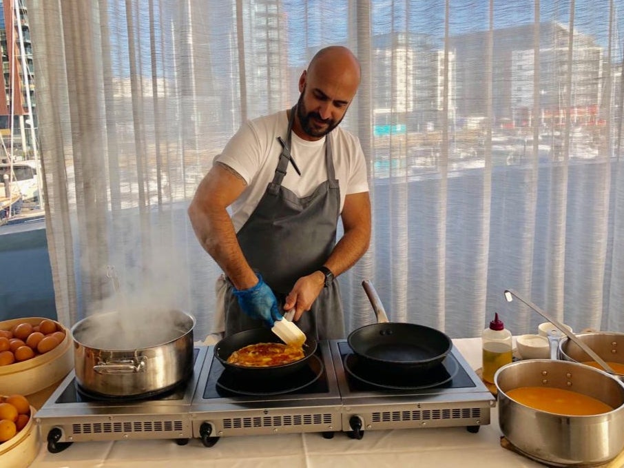 Meziane became a chef after his dream of being a football player fell through