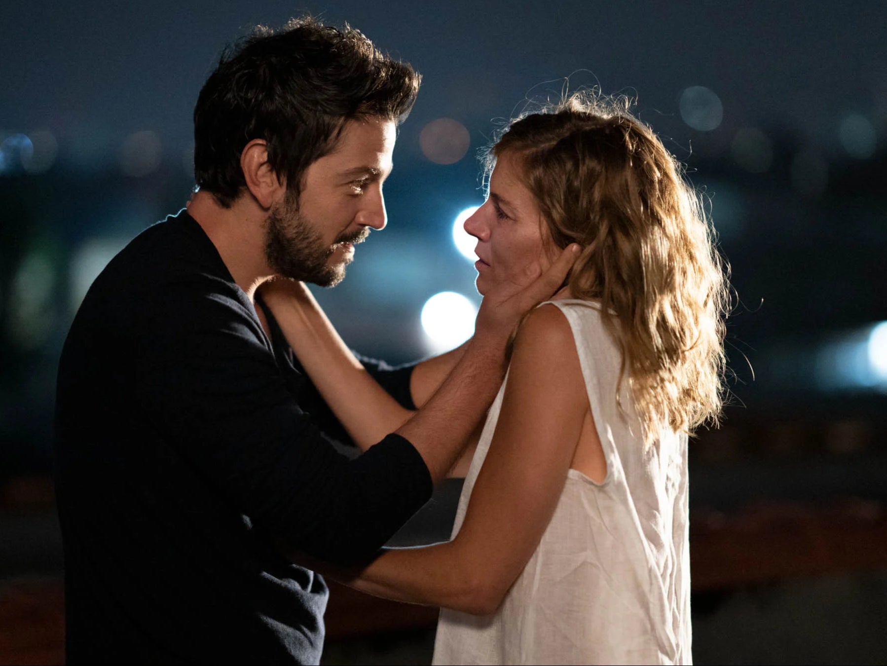 Til death us do part?: Matteo (Diego Luna) and Adrienne (Sienna Miller)