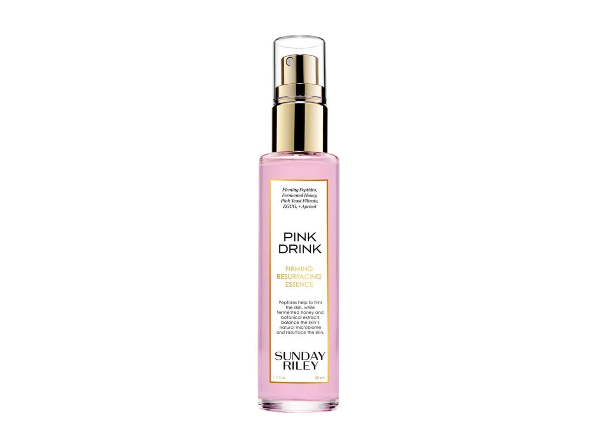 Sunday Riley pink drink firming resurfacing essence
