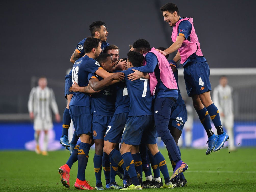 Porto celebrate their winning goal