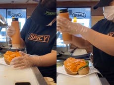 TikTok of a Subway customer asking for sandwich to be ‘drowned’ in sauce divides viewers: ‘This can’t be real’