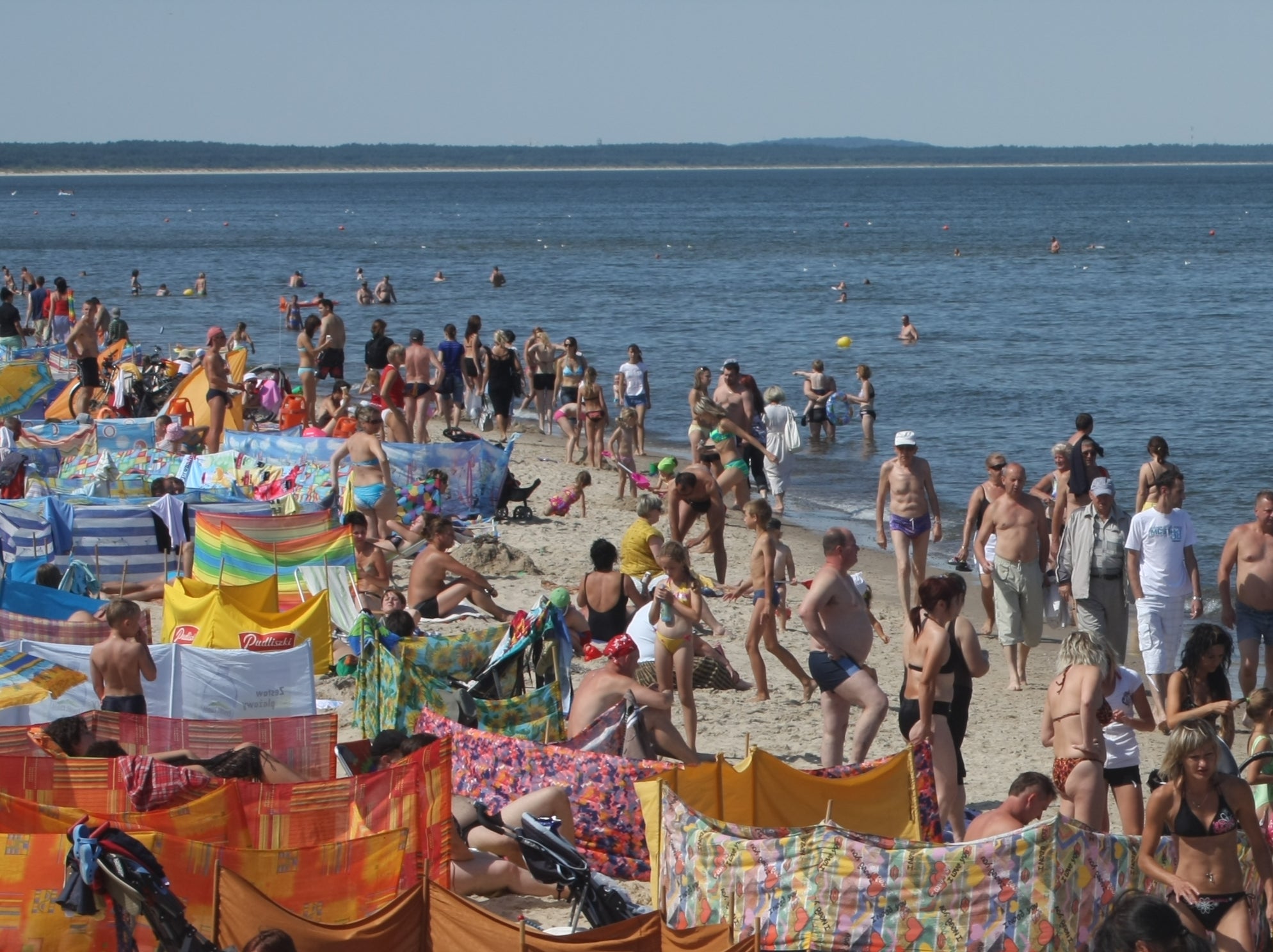 Sunny outlook? The beach at the Polish resort of Sopot