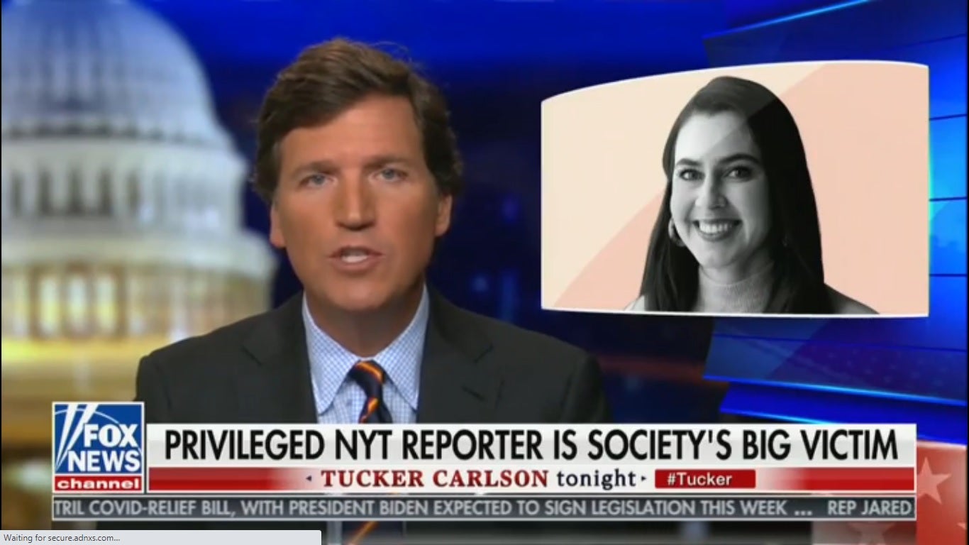 Tucker Carlson accused of harassing female reporter