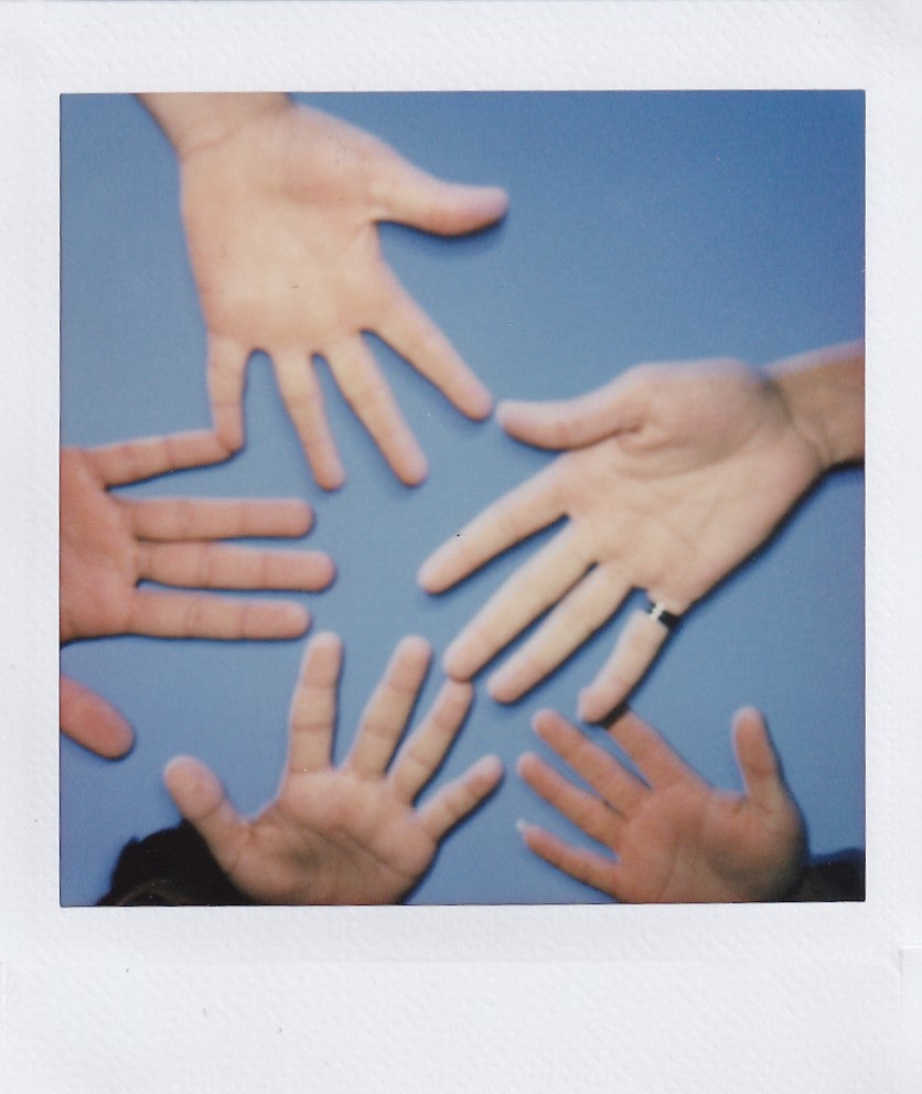 Farid*, 16, took this photo to show how he feels being part of a team. “[Coaching for Life has taught me] team spirit, sharing, self-esteem and respect for others.”