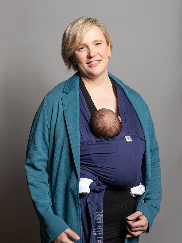 Stella Creasy and her daughter Hettie