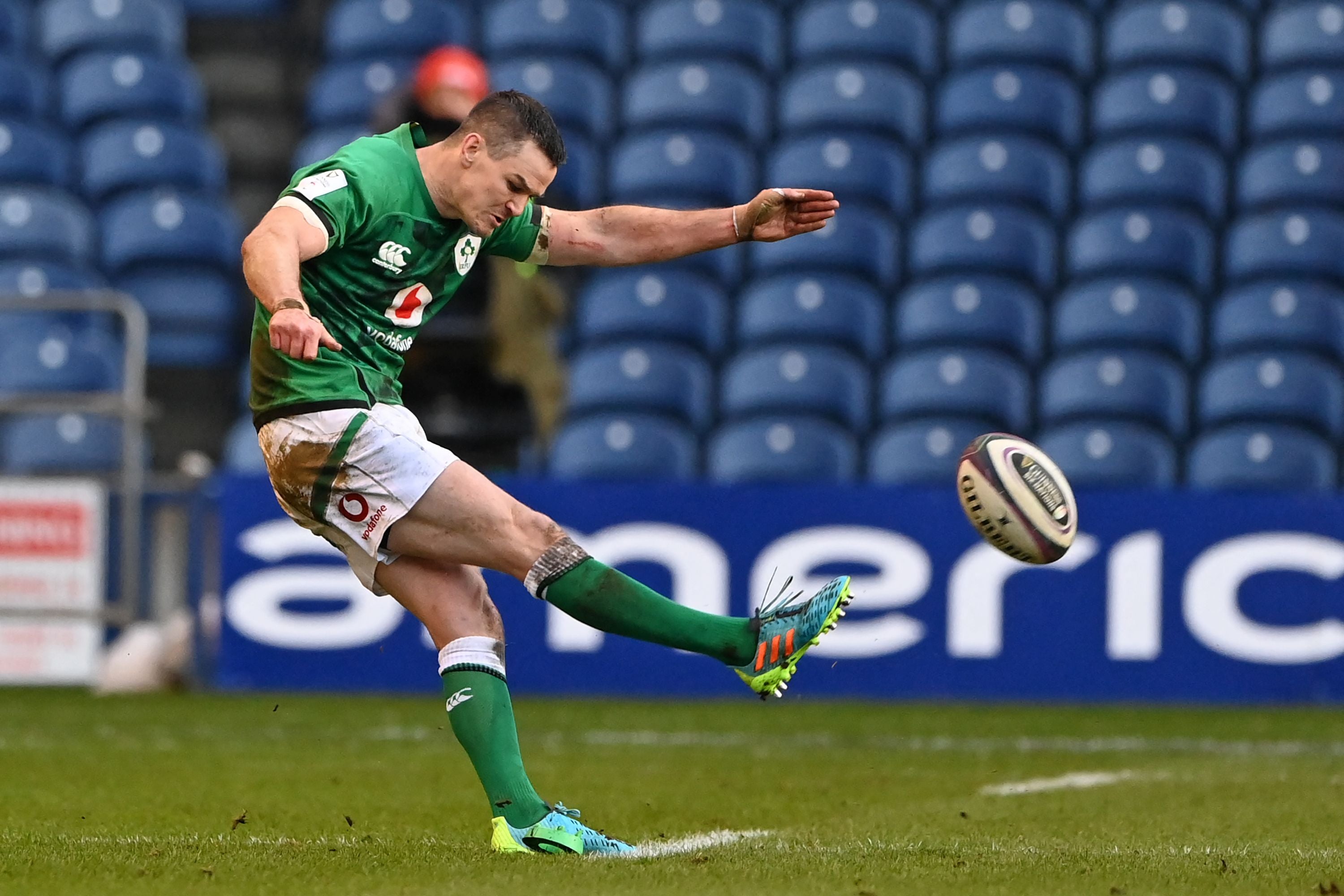 Johnny Sexton kicks Ireland’s winning penalty