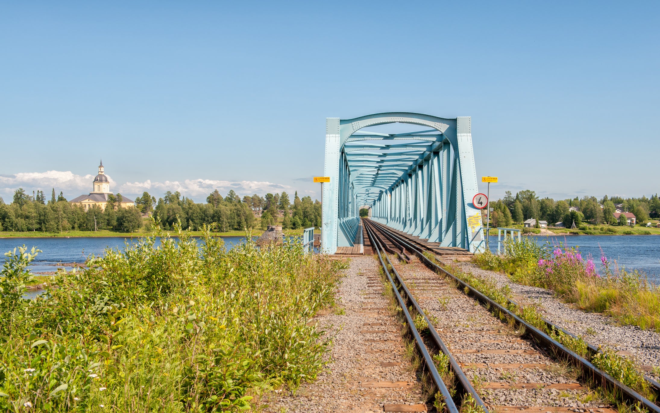 The Sweden/Finland border, as seen from Haparanda