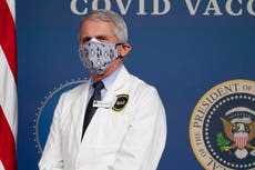 Covid: Fauci tells US to ‘stop getting fixated on herd immunity’ as vaccinations hit 3m per day