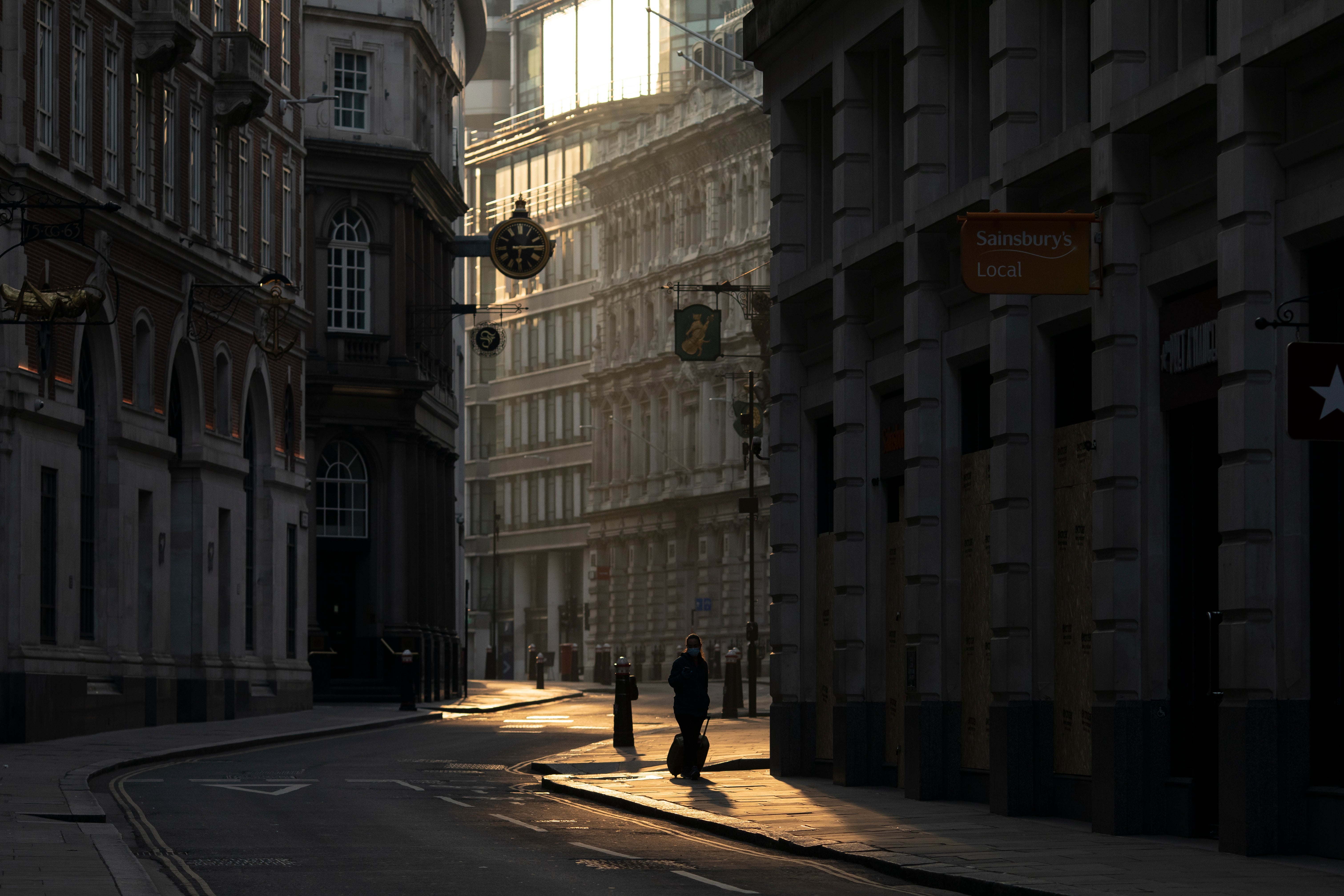 London’s Square Mile in April 2020. The heart of the nation’s capital lay silent as those who could across the UK left their offices to instead work from home.