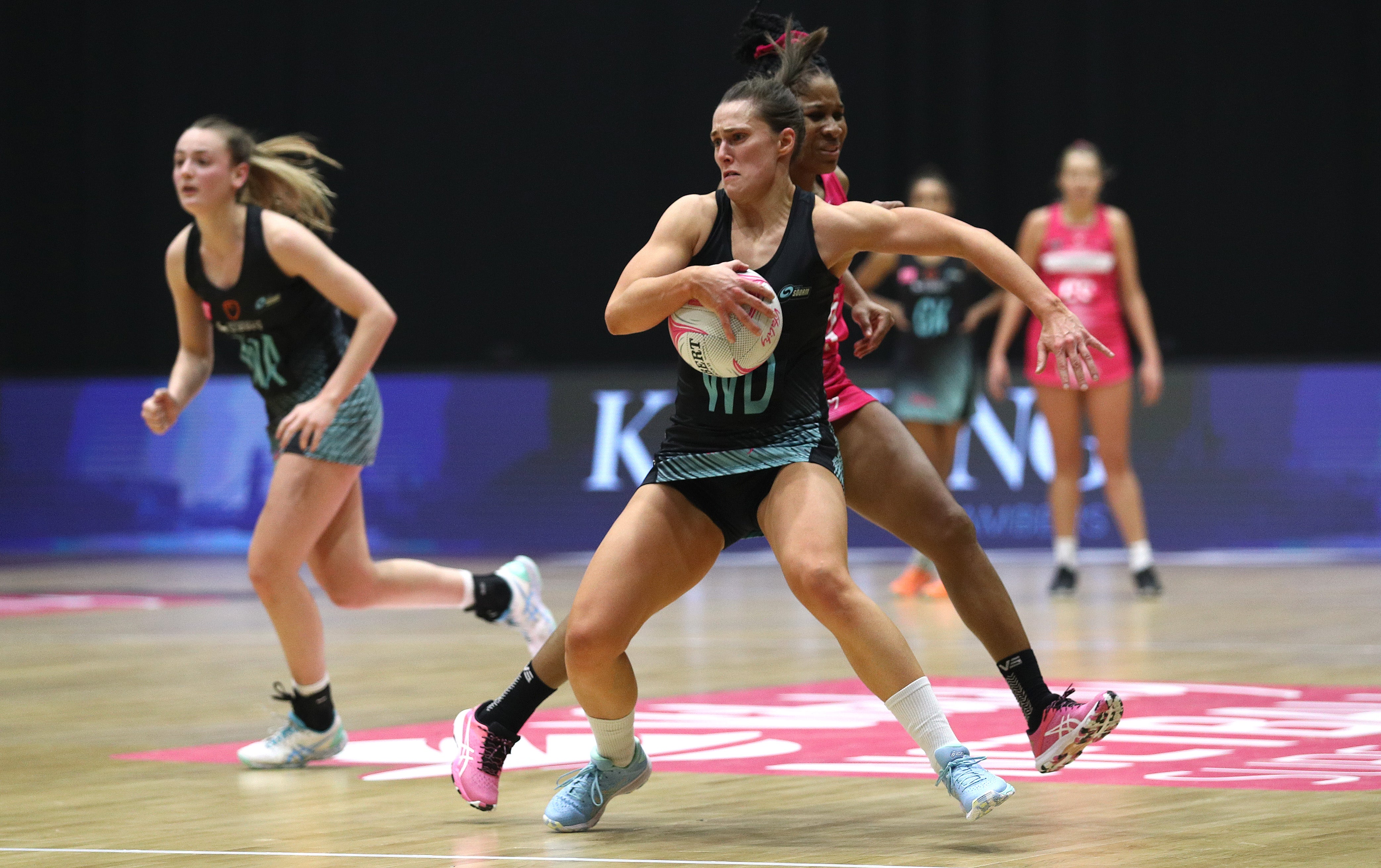 Niamh Cooper of Surrey Storm in action