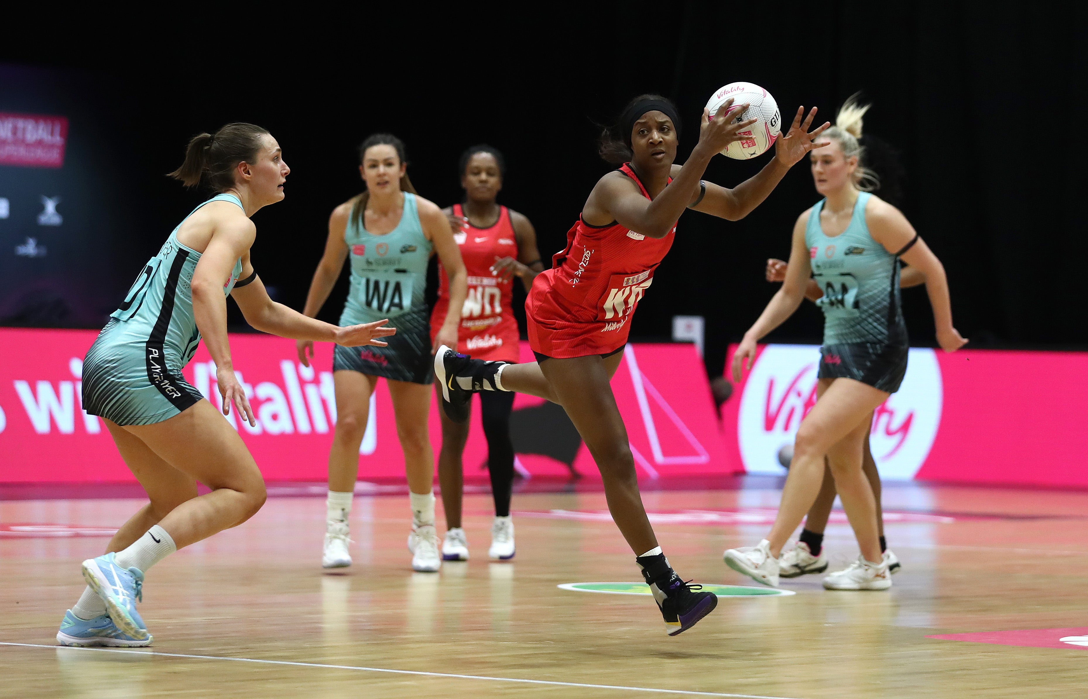 Sasha Corbin of Saracens Mavericks in action