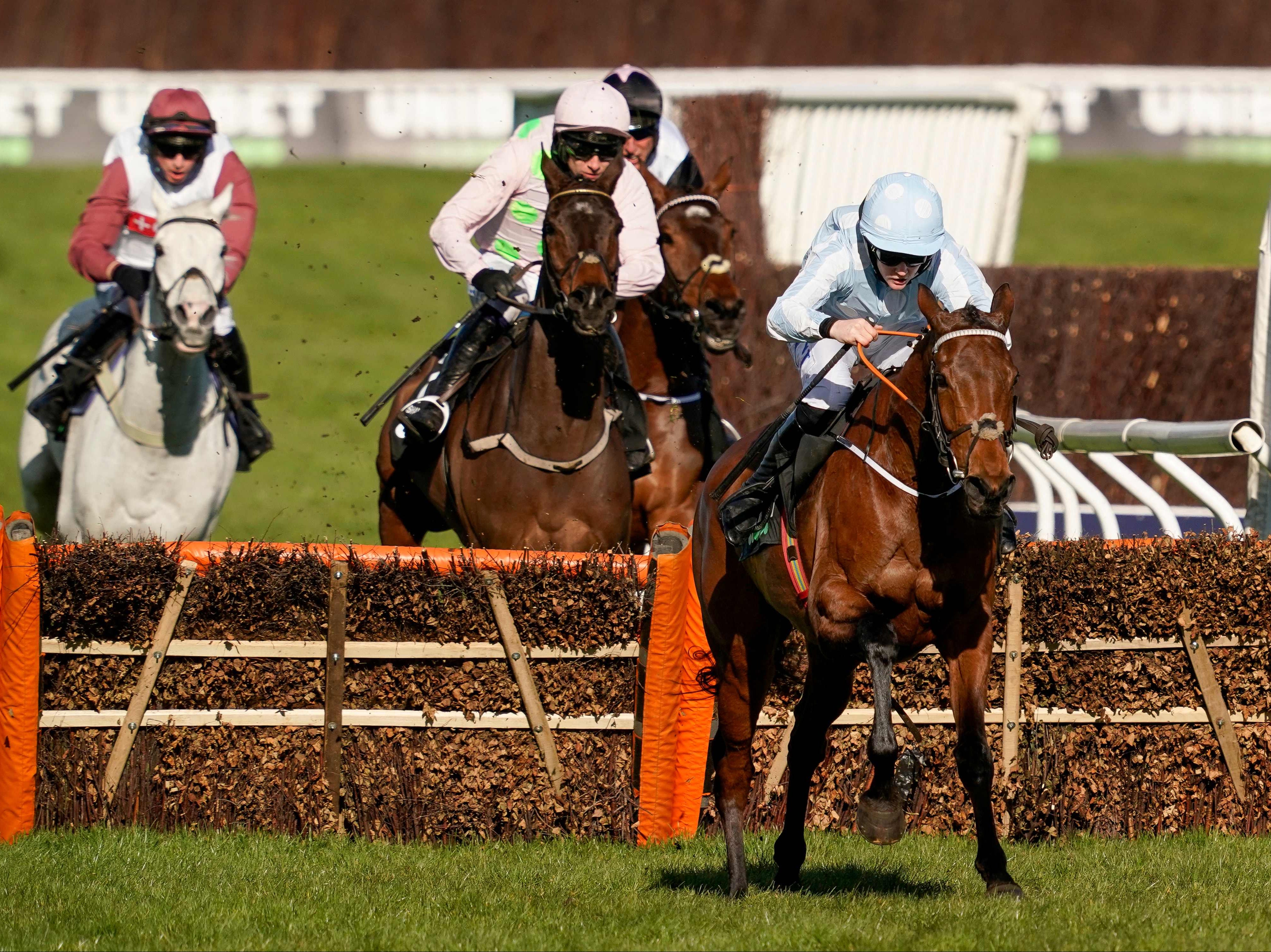 Rachael Blackmore rides to victory on Honeysuckle