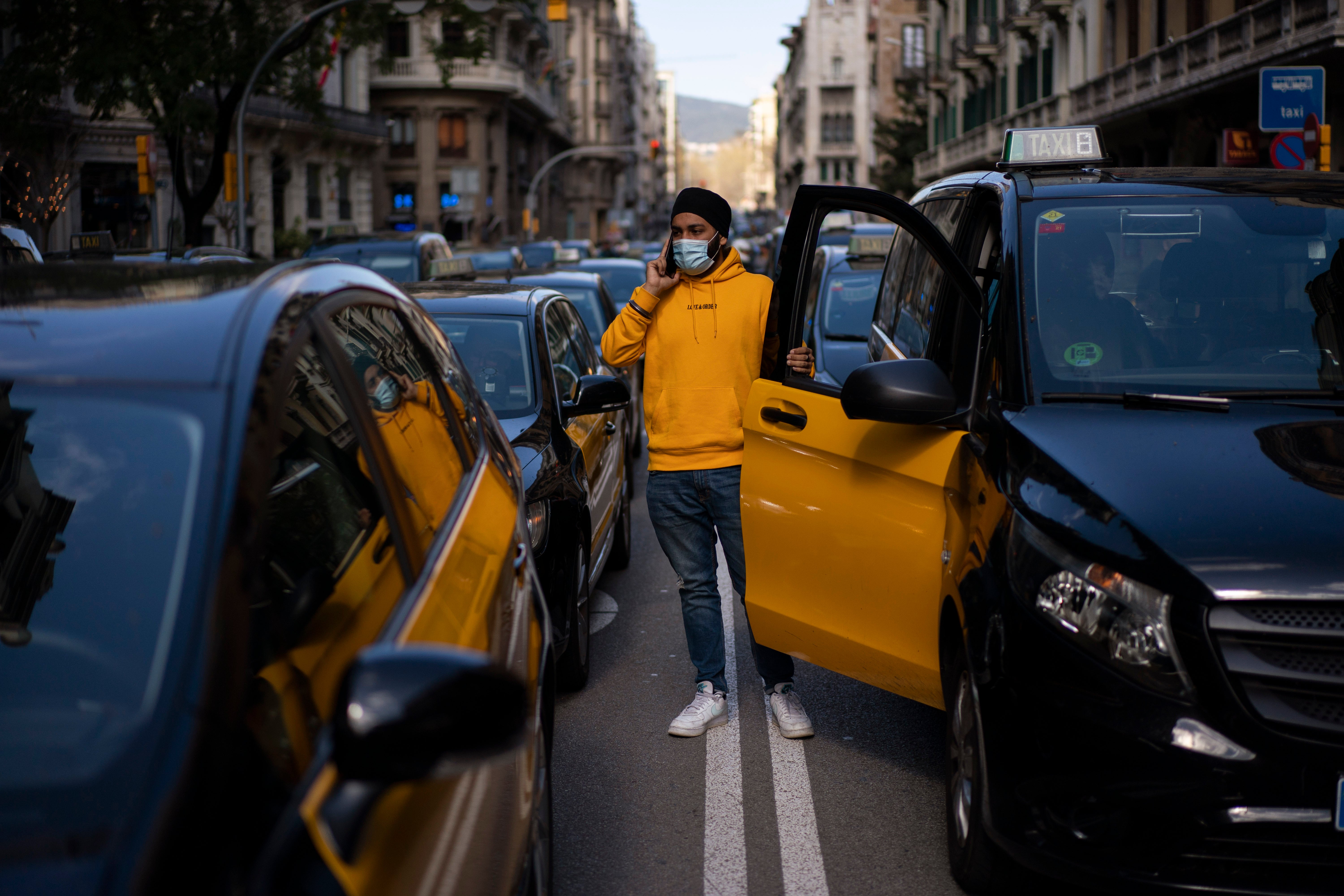 Spain Taxi Protest