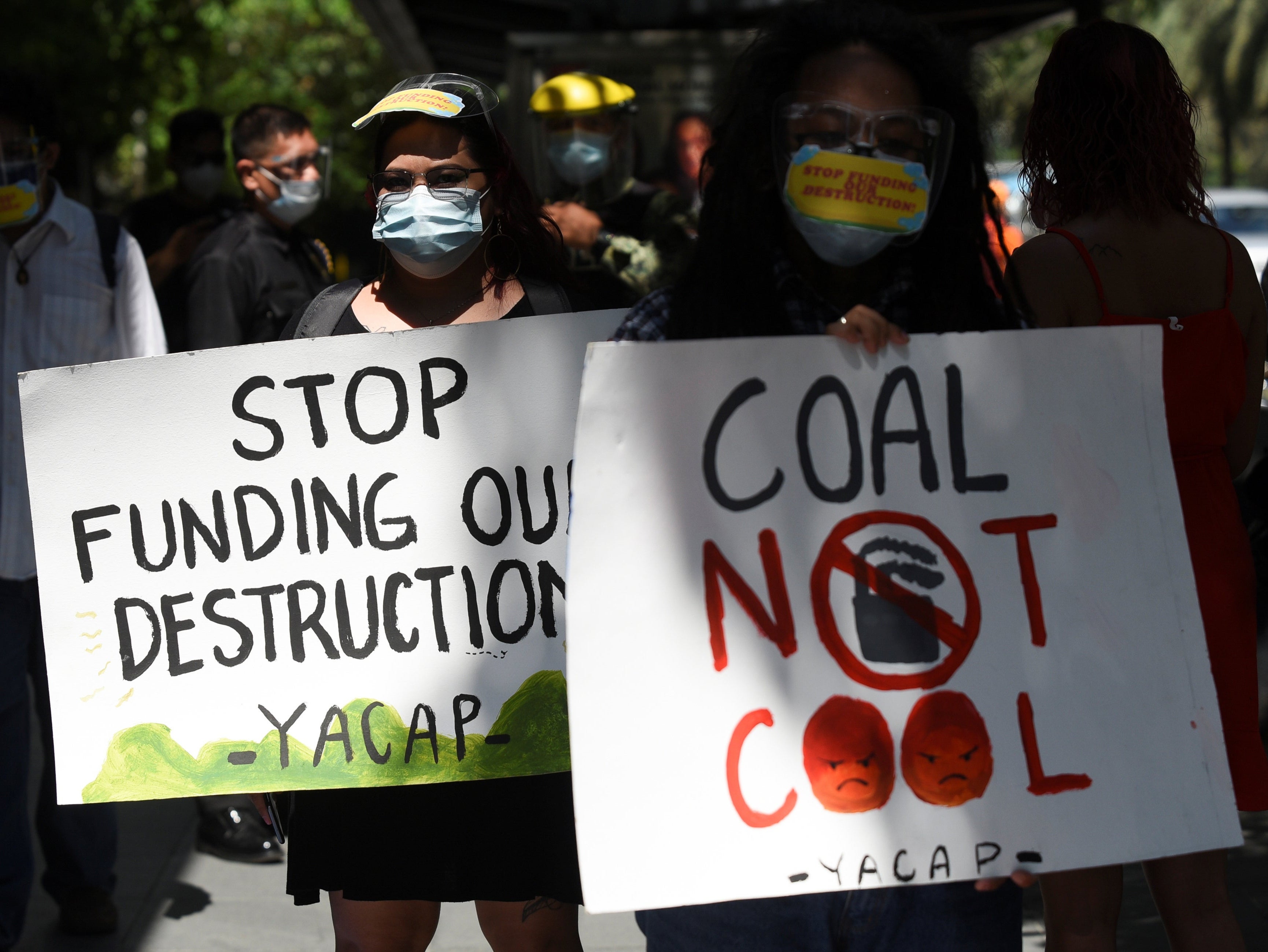 Activists take part in a strike in the Philippines