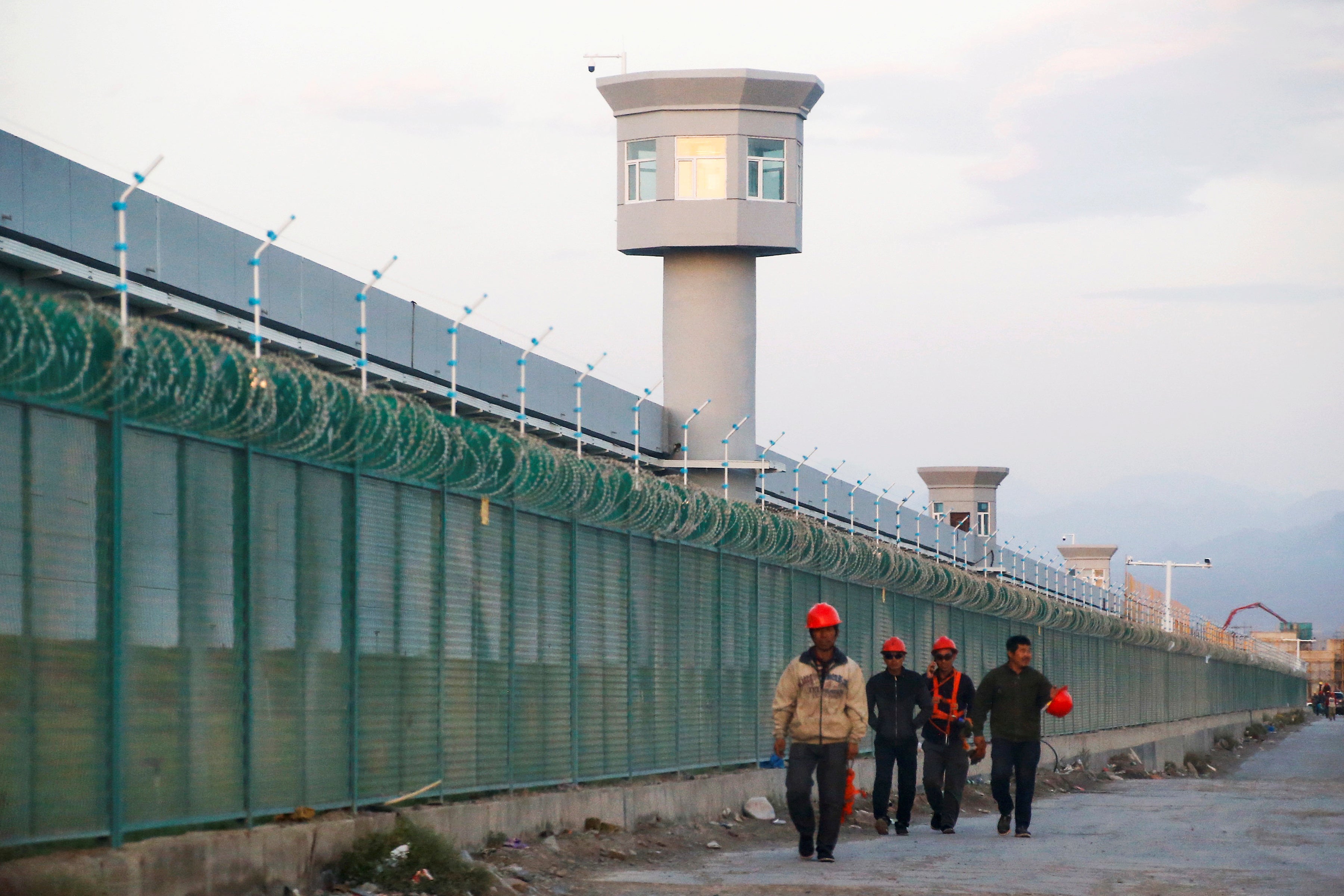 A “re-education” centre is pictured in Dabancheng, Xinjiang province, China, on 4 September, 2018.