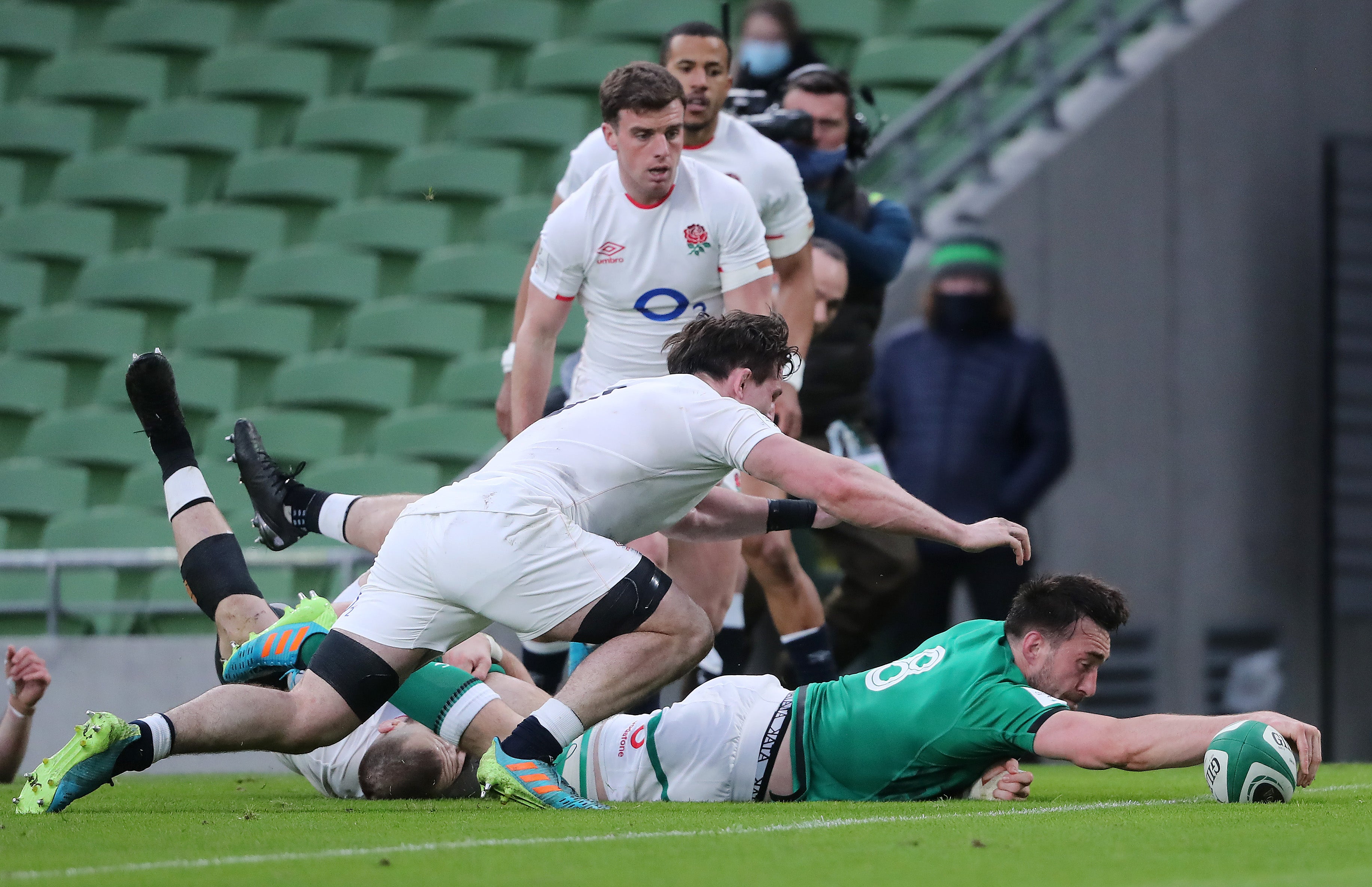 Jack Conan scored Ireland’s second try