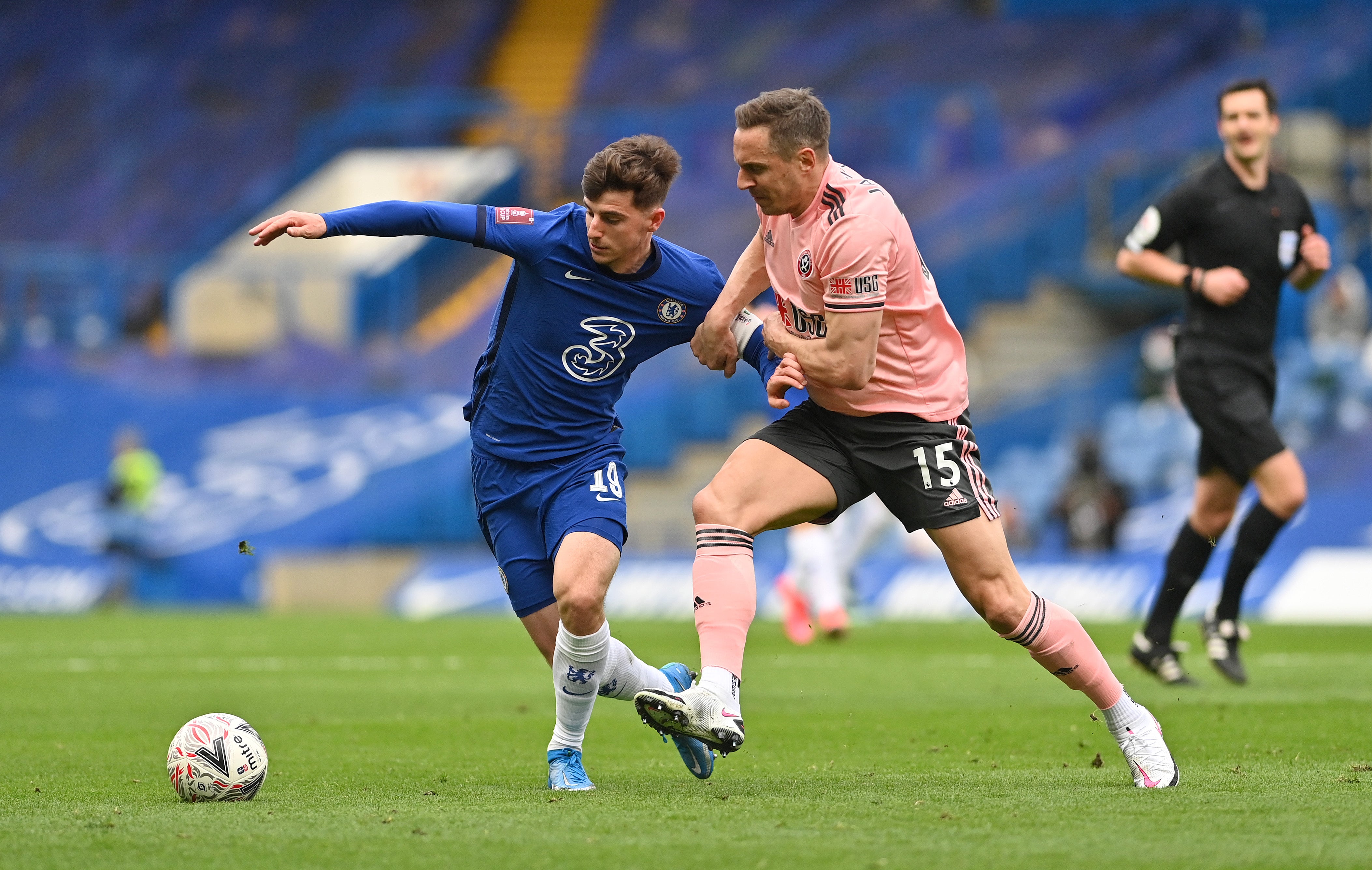 Billy Gilmour battles to keep possession