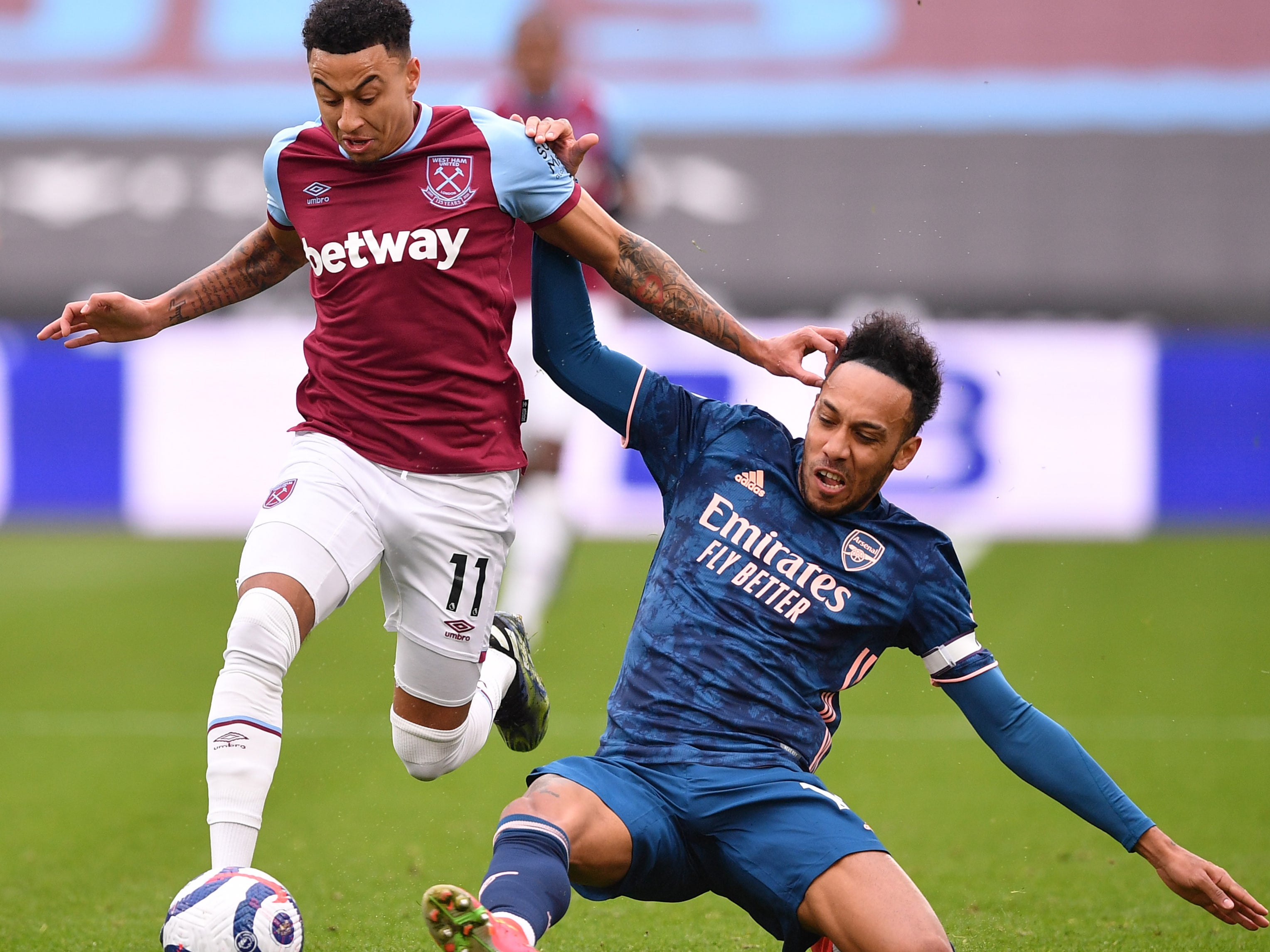 Jesse Lingard (left) scored and provided an assist for West Ham