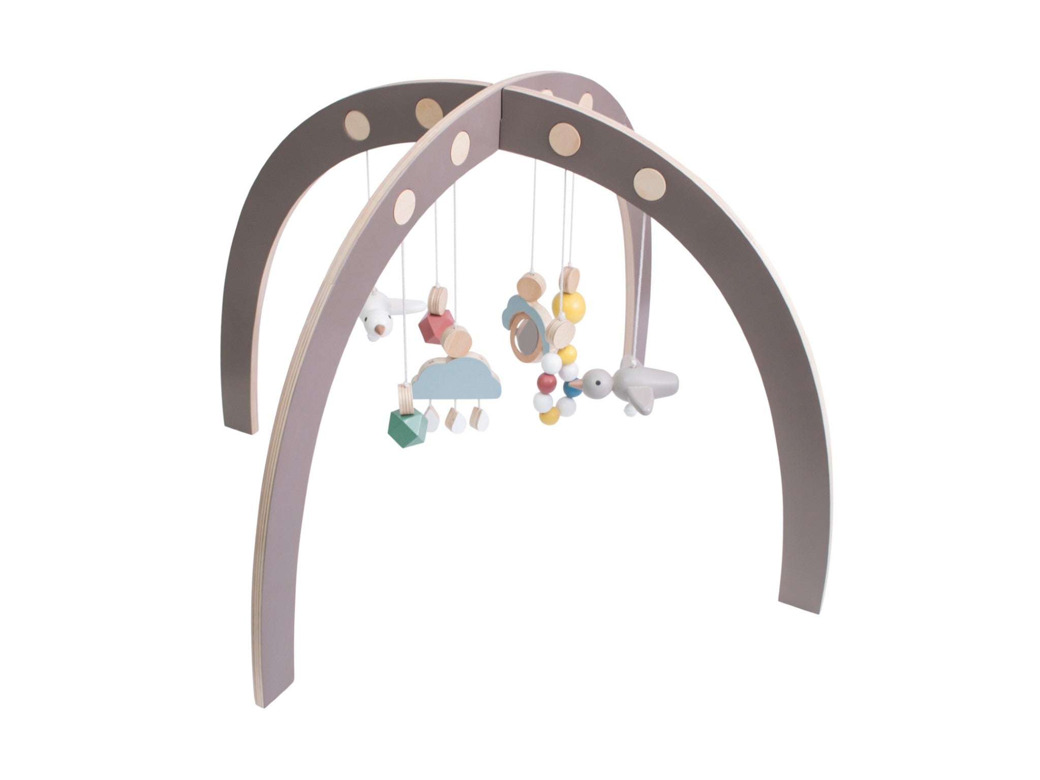 Scandiborn sebra warm grey baby gym indybest