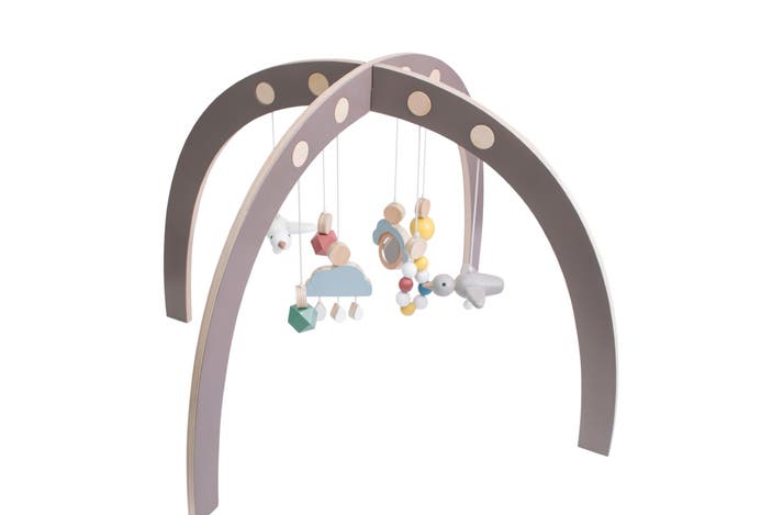 Scandiborn sebra warm grey baby gym indybest