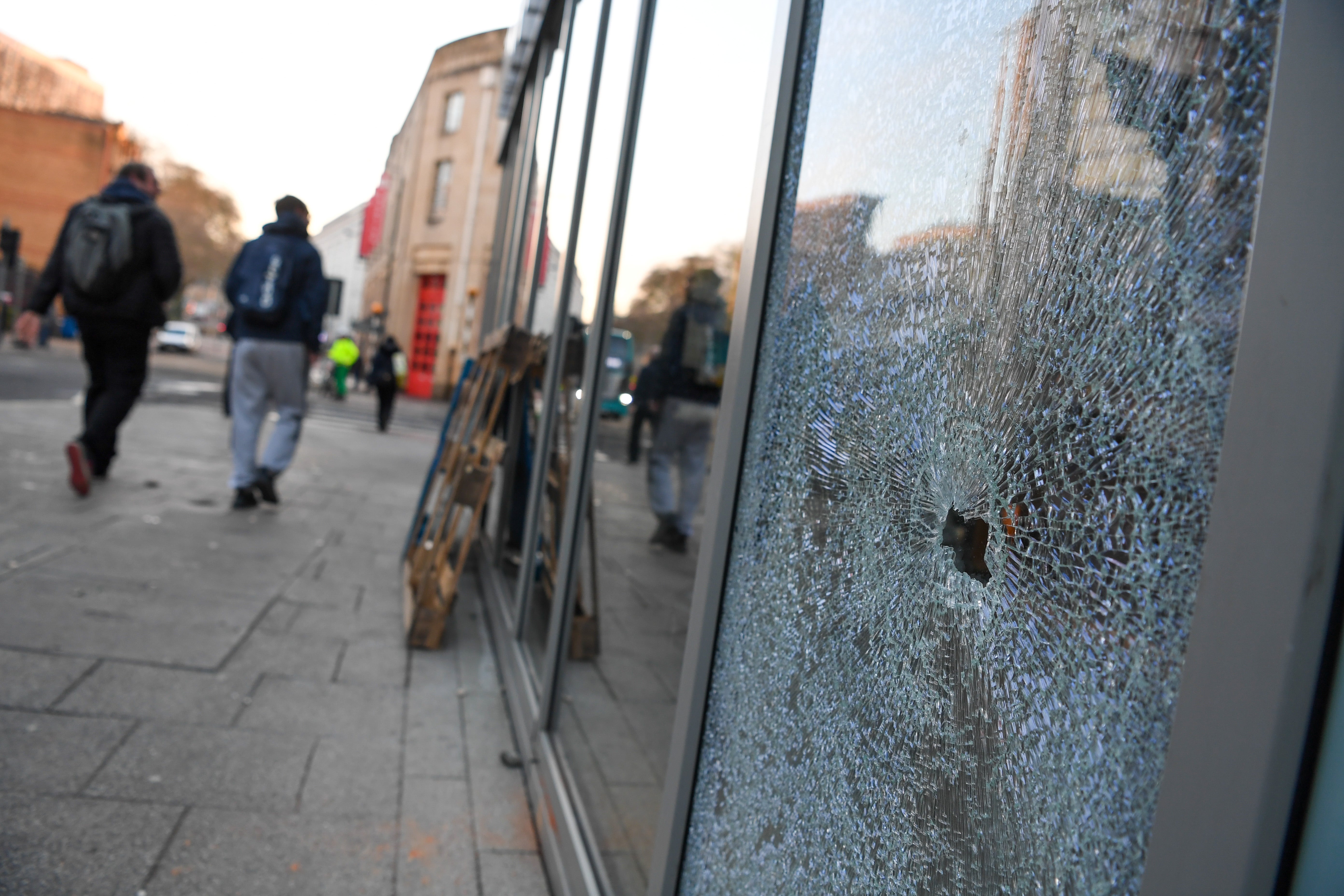 Detectives are looking at potential ideological motives for the actions of a minority of protesters