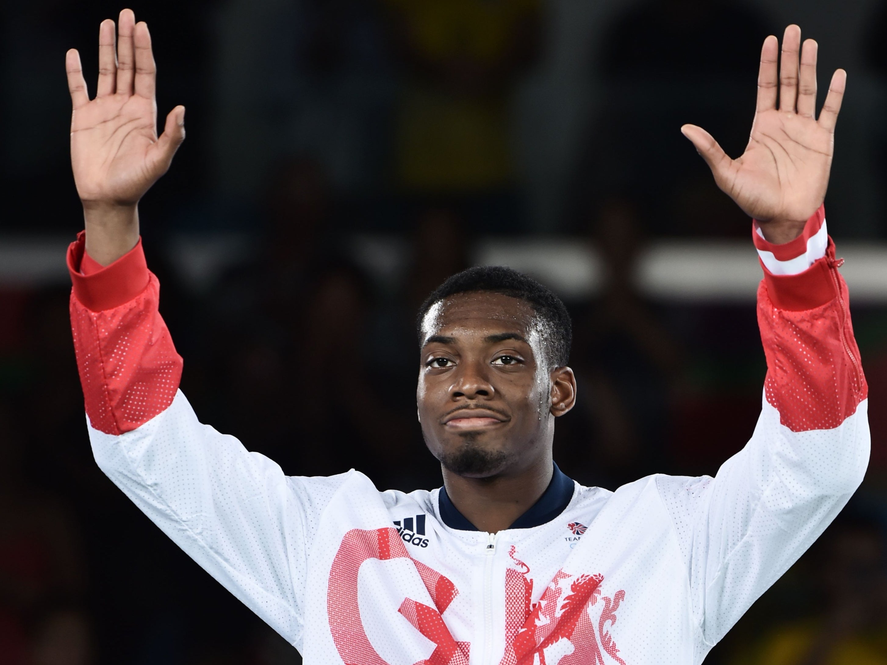 Lutalo Muhammad on the podium at Rio 2016