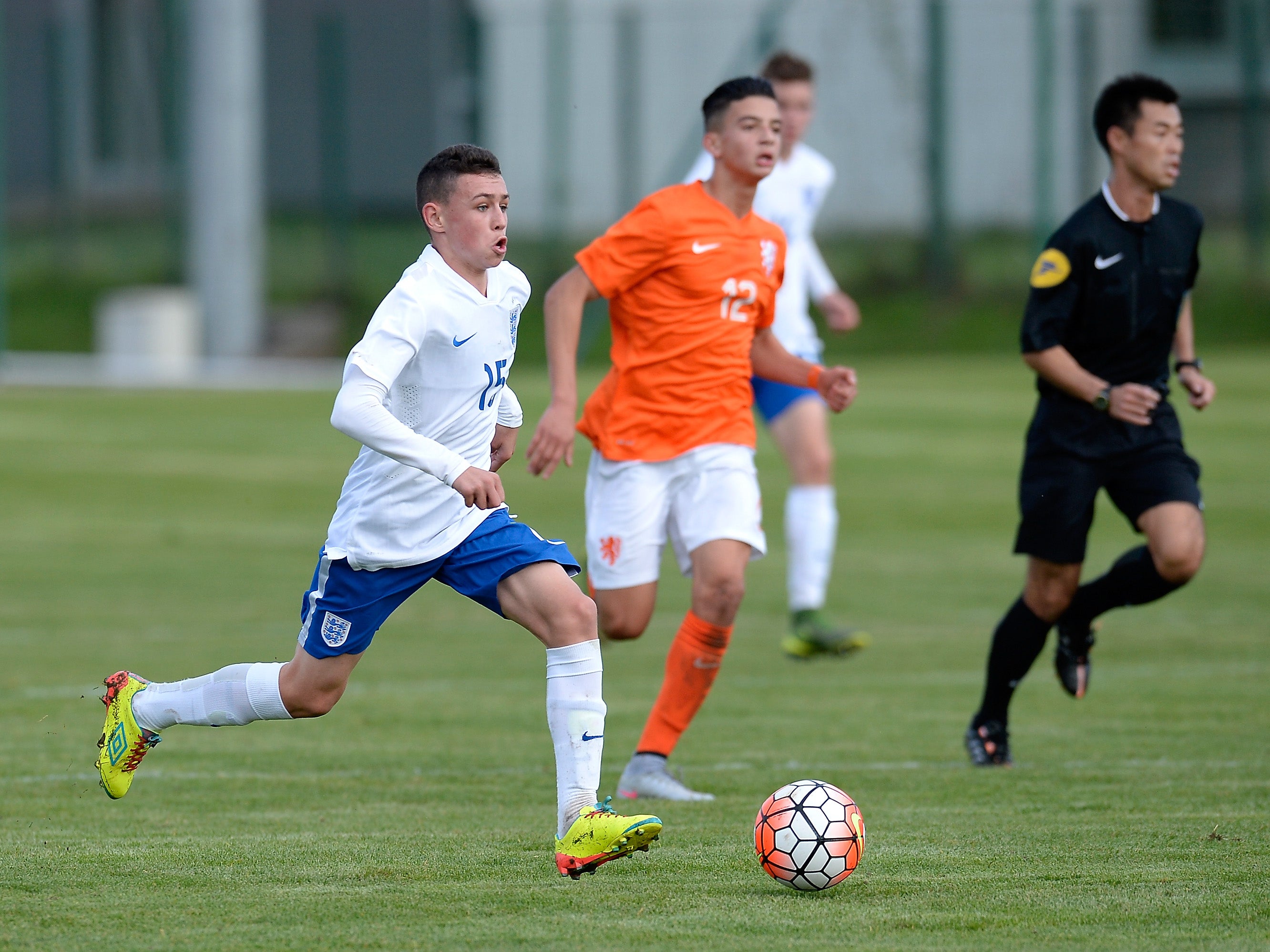 Phil Foden of England in action