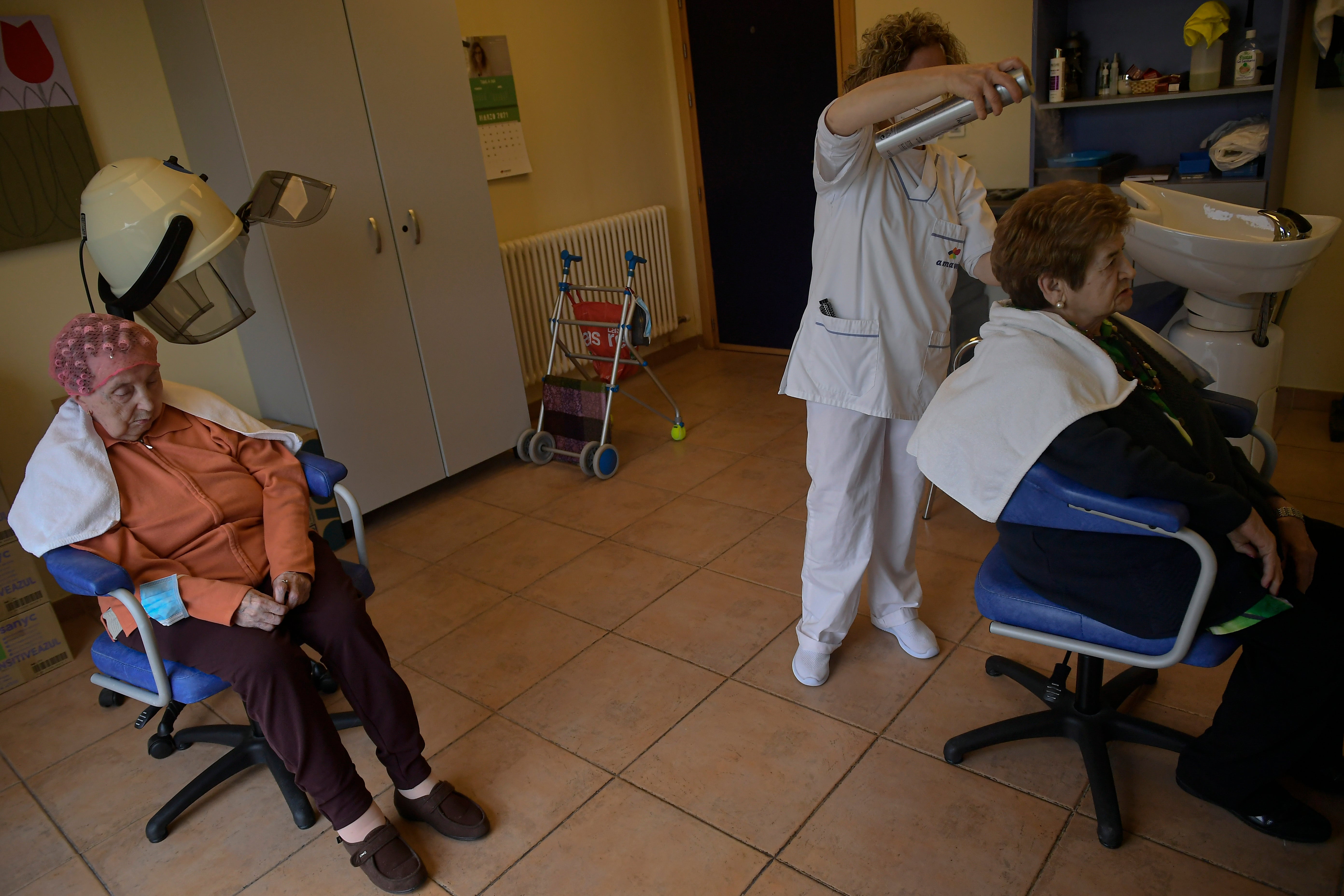 Virus Outbreak Spain Nursing Home