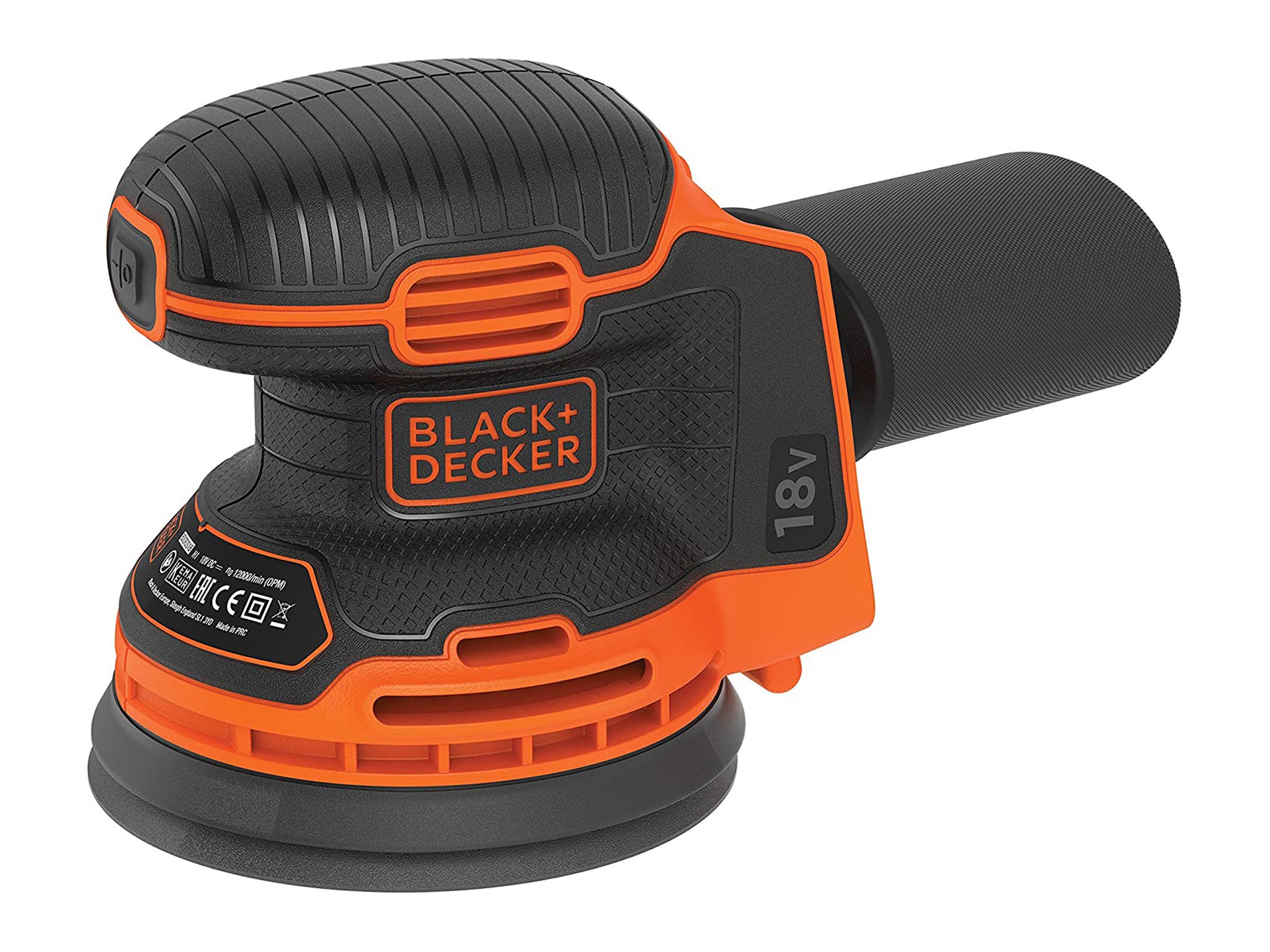 Black + Decker 18V 1.5Ah lithium-ion cordless random orbital sander indybest