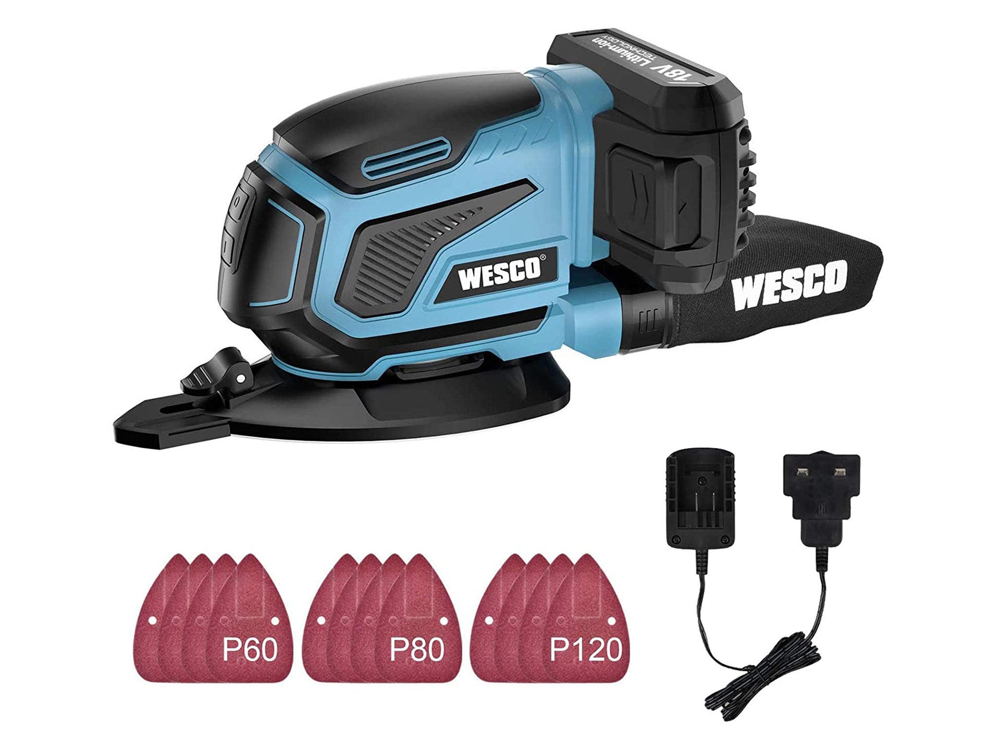 Wesco 18V cordless detail sander indybest