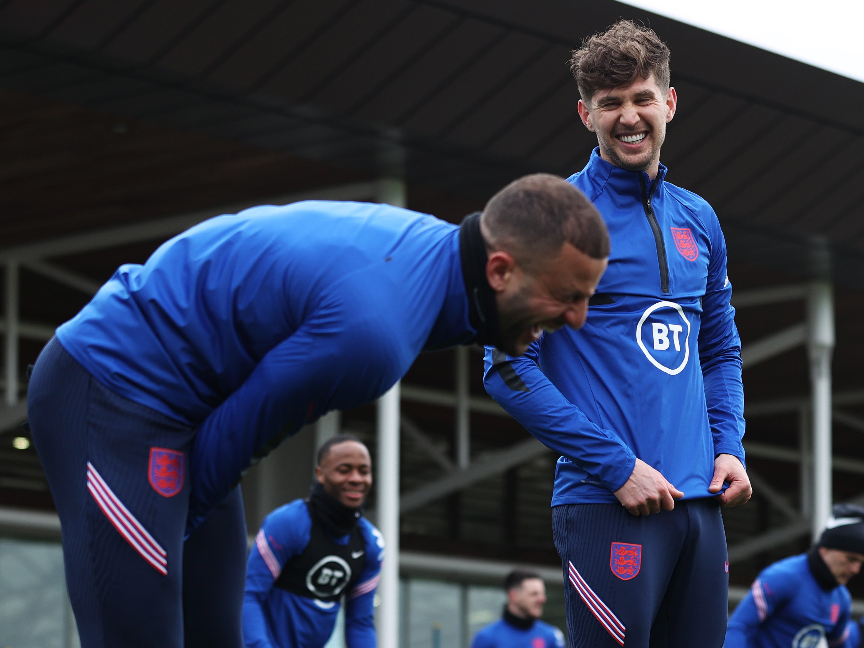 England defenders John Stones and Kyle Walker