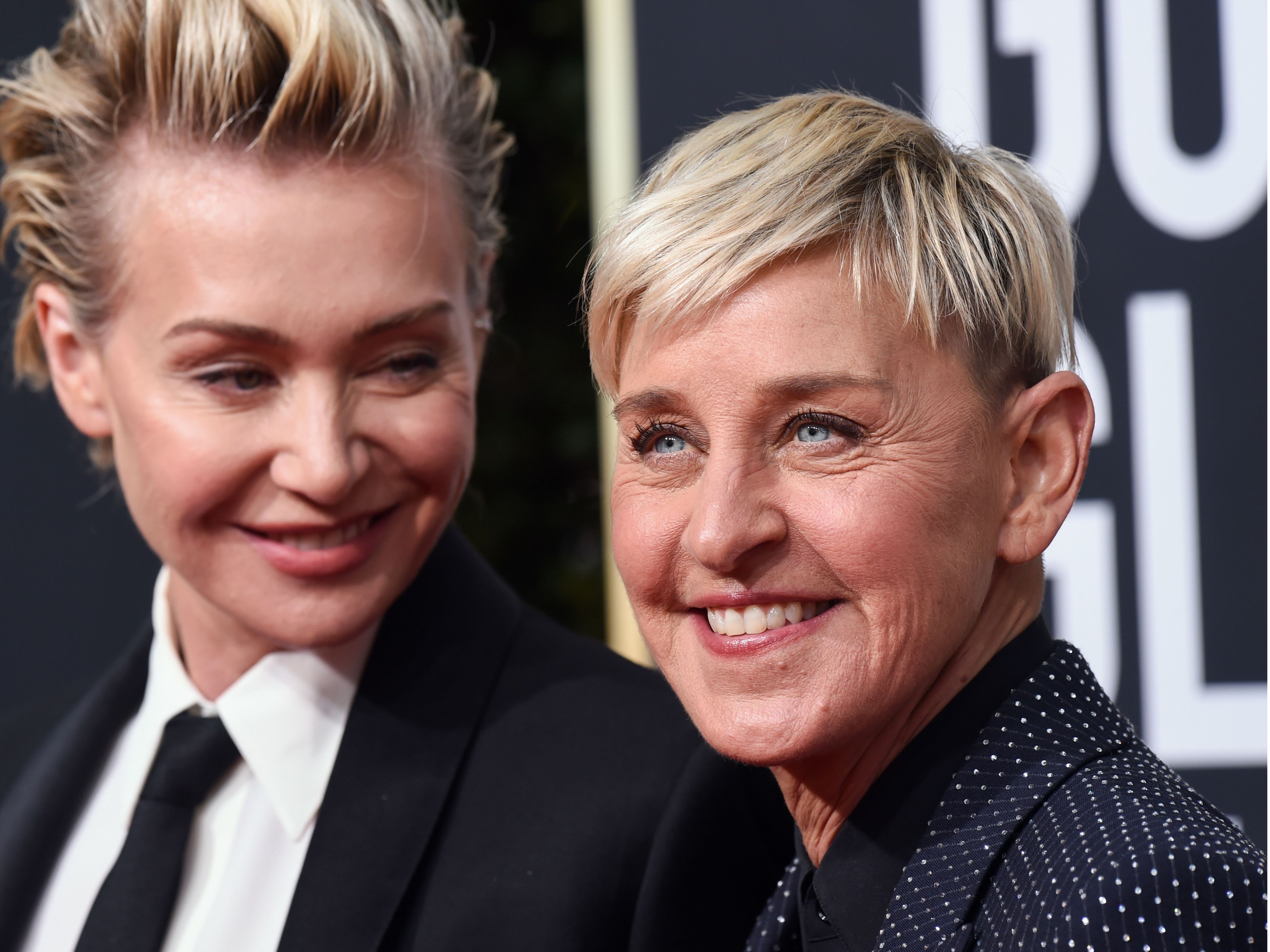 Ellen DeGeneres and Portia de Rossi in 2020