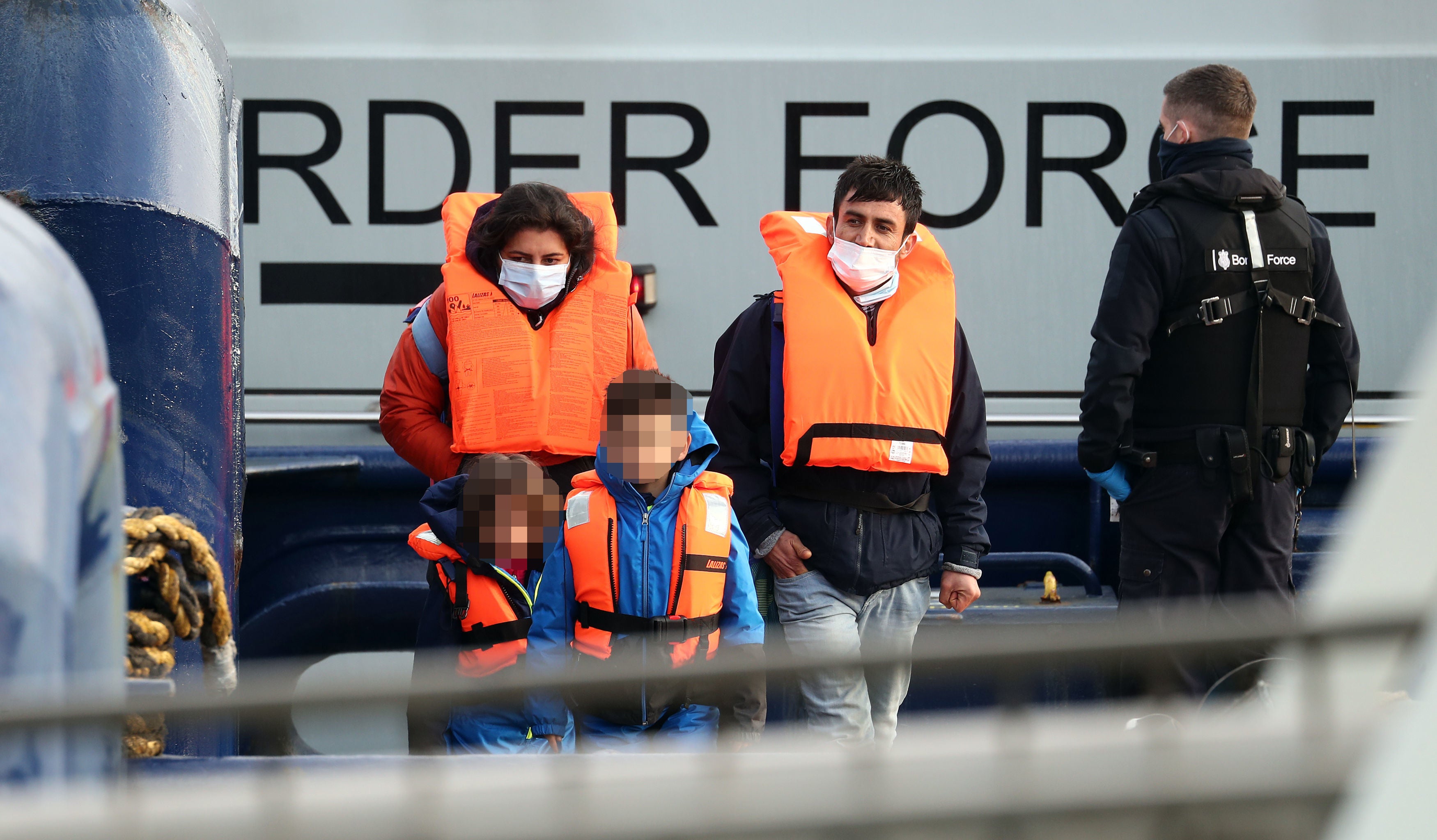 Family among those brought into Dover by Border Force officers in March 2021