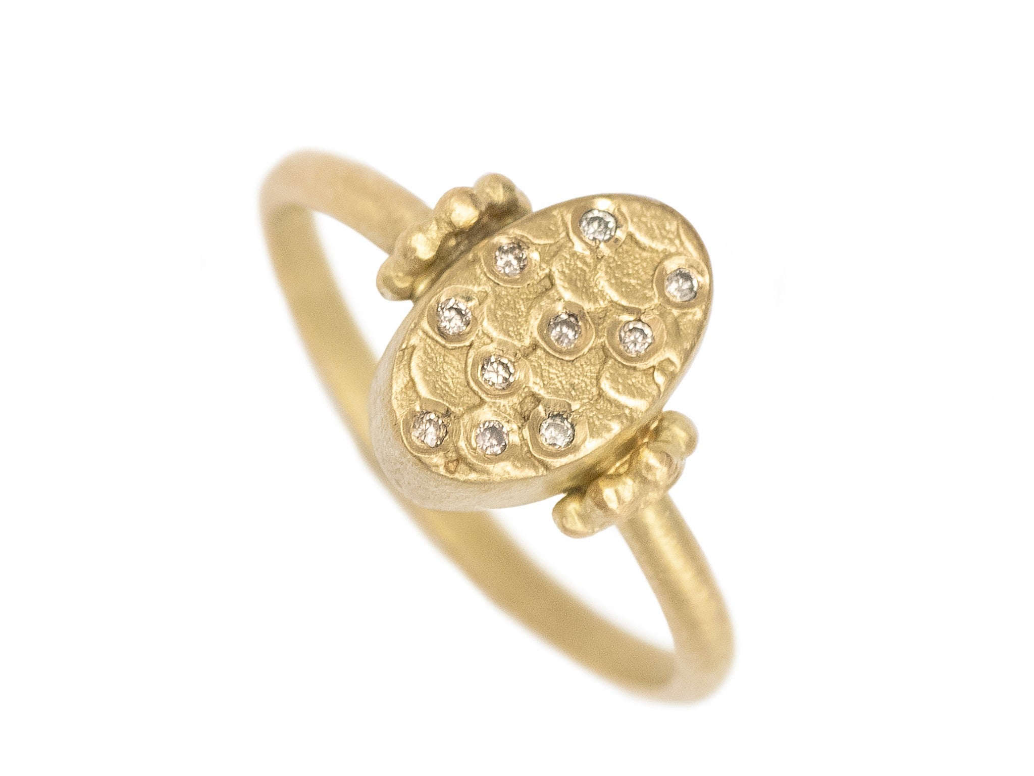 Alison Macleod gold and diamond oval catkin ring indybest