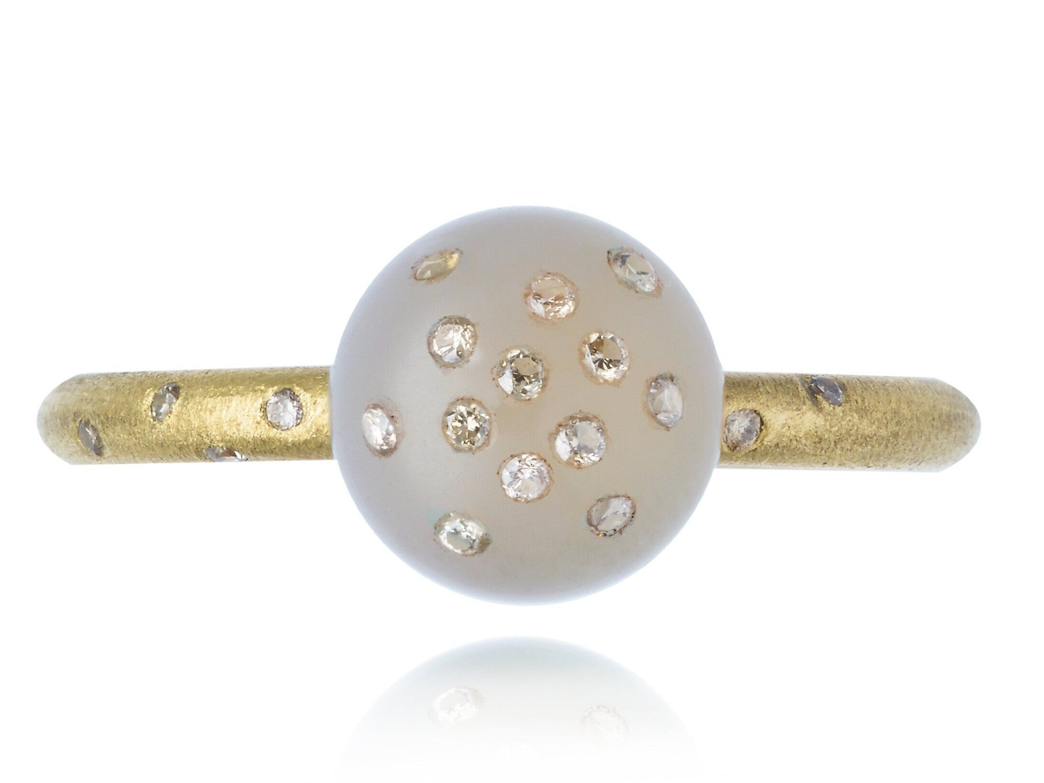 Jacqueline Cullen galactica orb ring with champagne diamonds  indybest