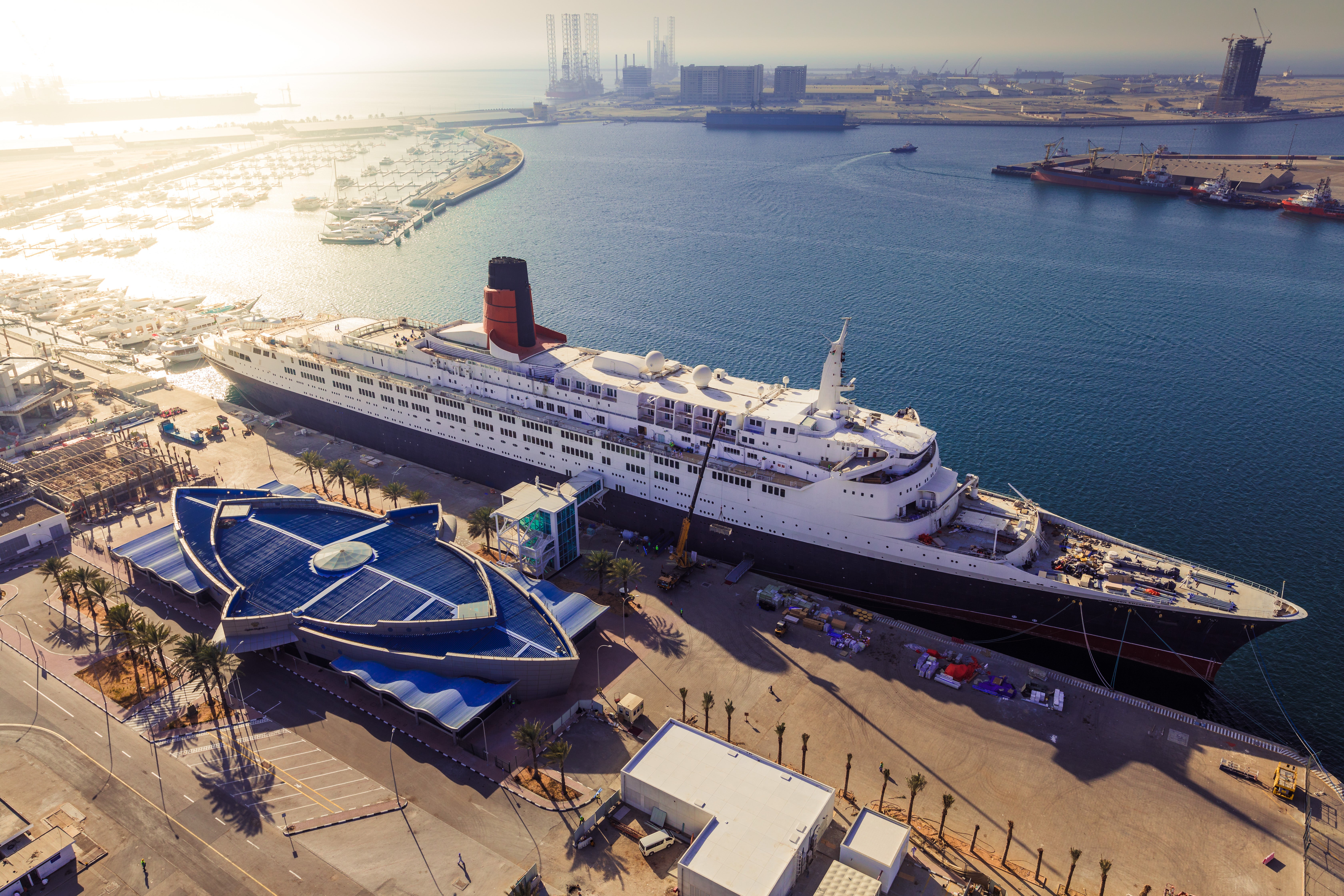 Queen size: QE2, now a floating hotel in Dubai